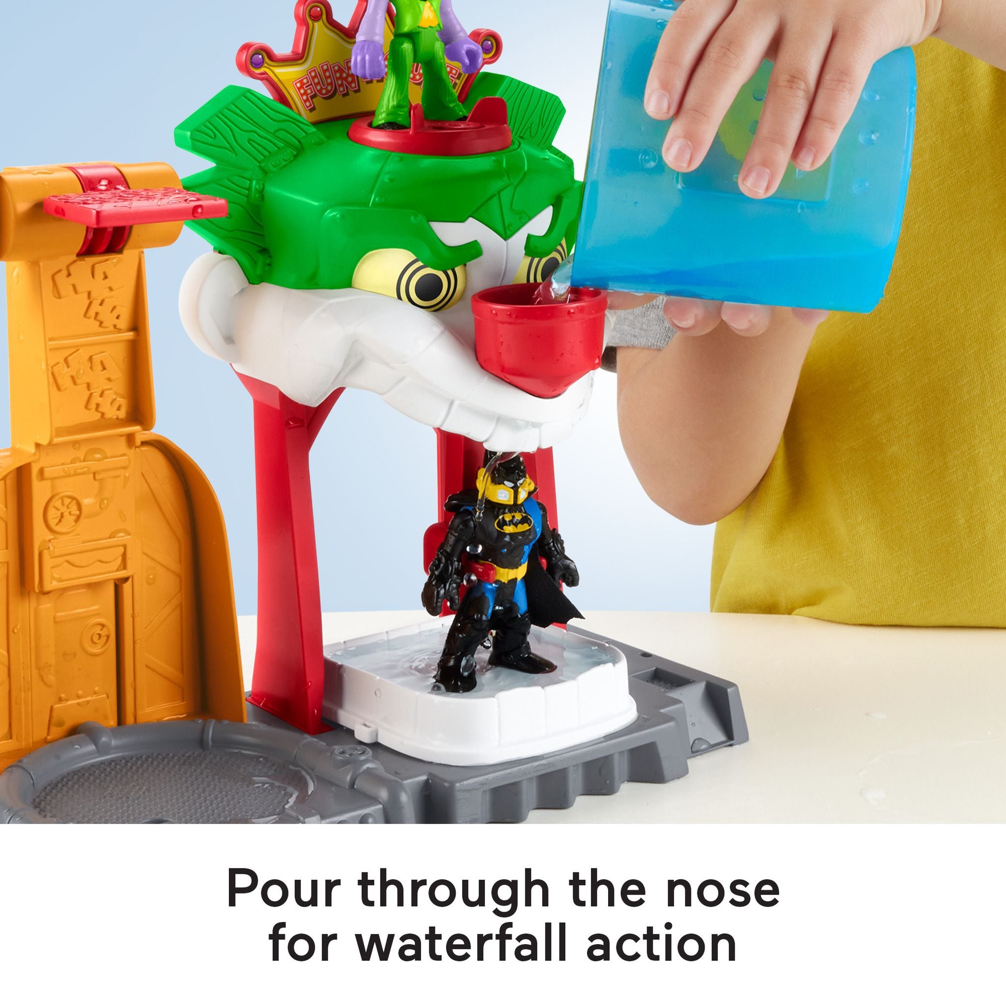 Hot Deal! Fisher-Price Imaginext Color Changers DC Super Friends The Joker Funhouse Playset