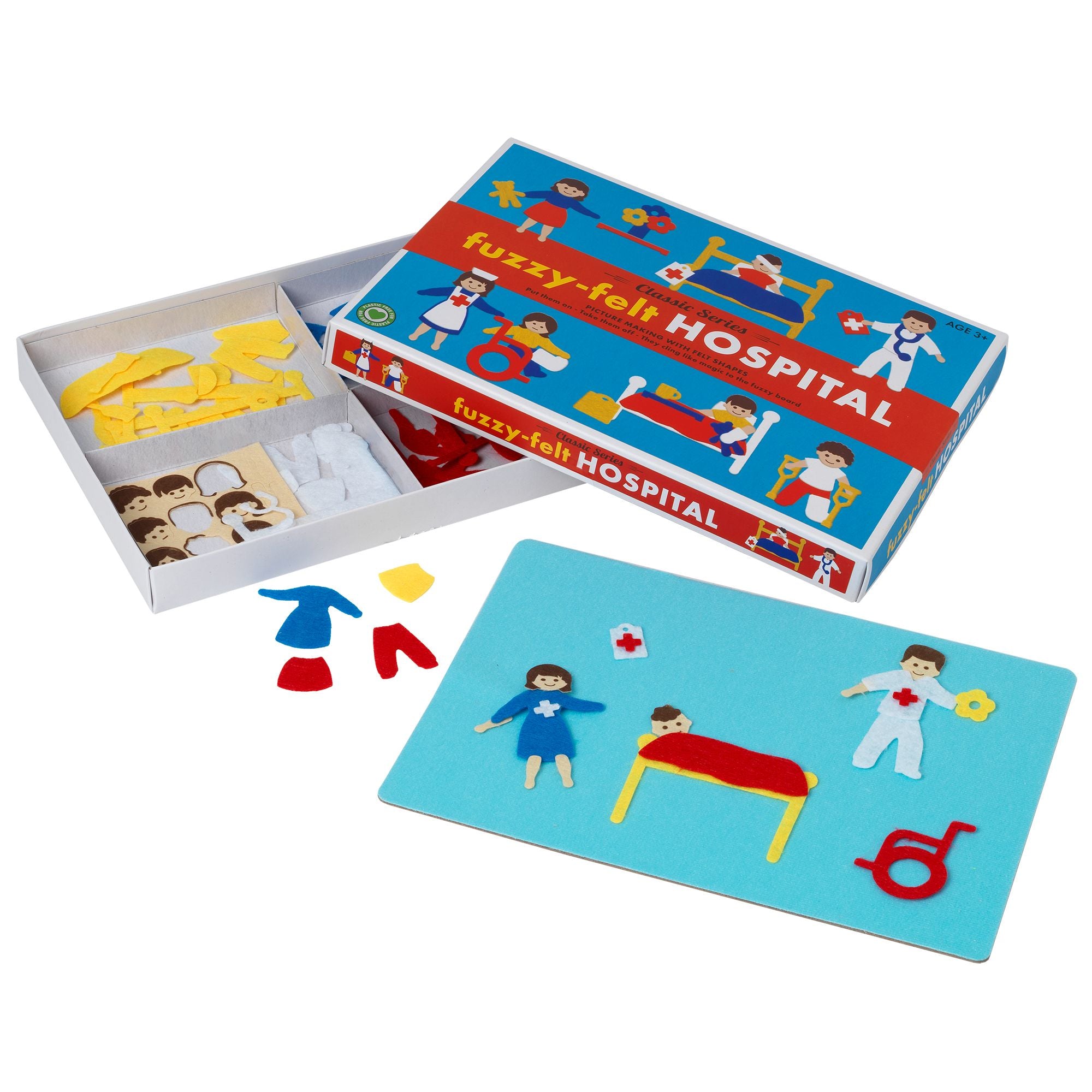 Hot Deal! Classic Fuzzy Felt Playset with a Heartwarming Hospital Theme for Kids