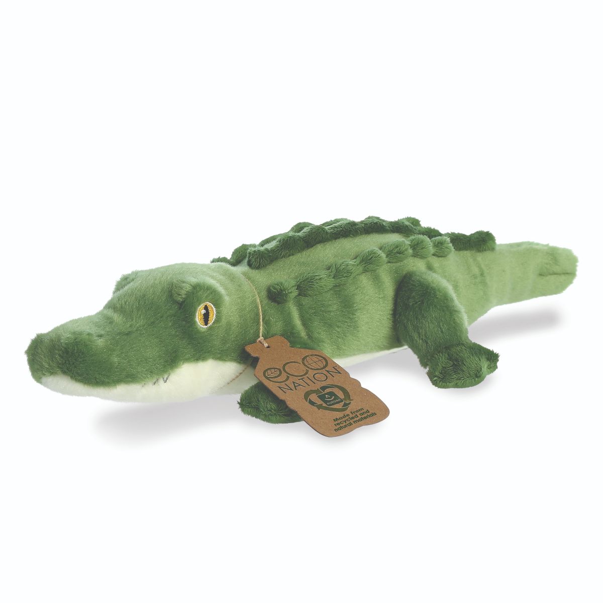 Aurora Eco-Friendly Alligator Plush Toy from Sustainable Eco Nation Collection