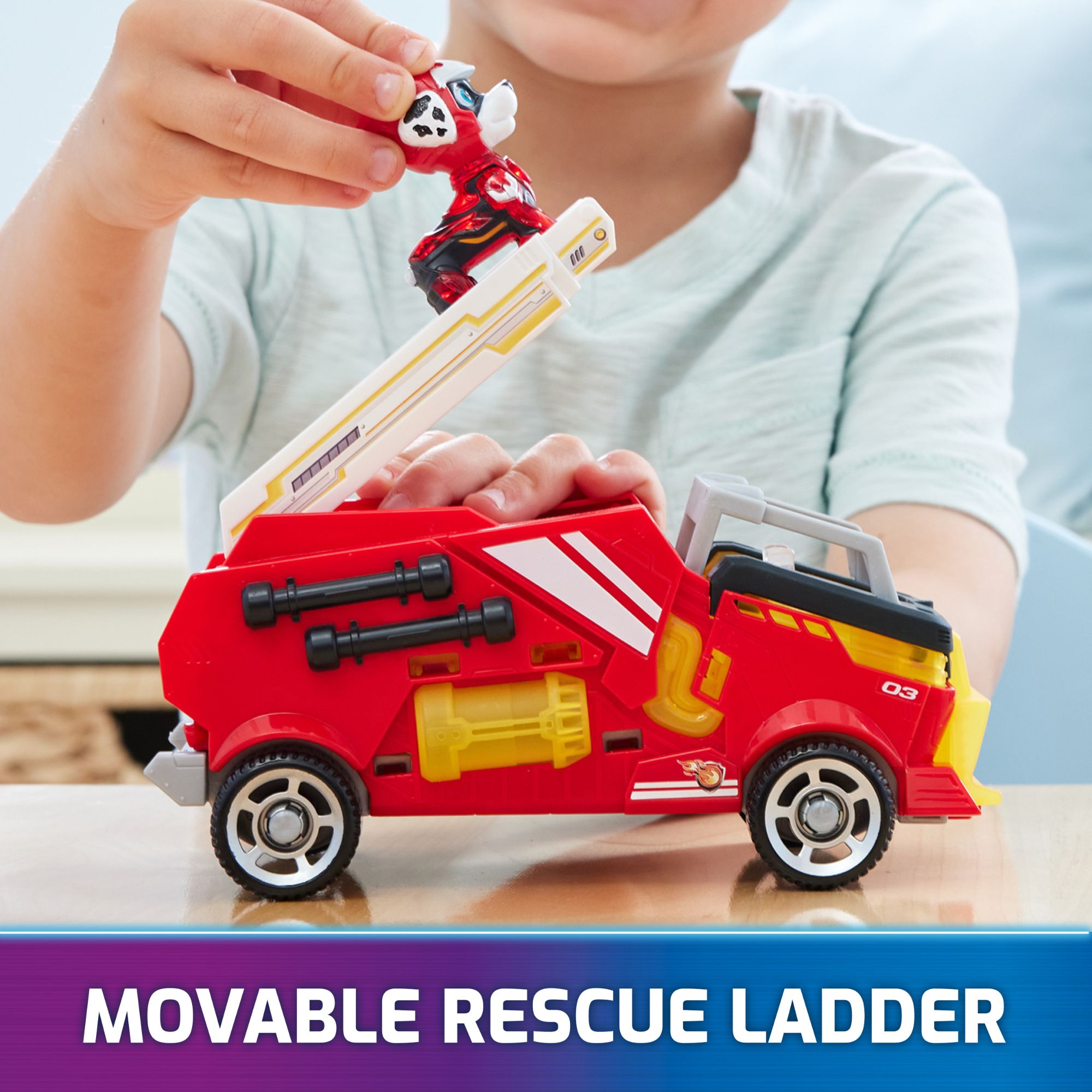 PAW Patrol The Mighty Movie Marshall's 7 - inch Rescue Vehicle with Lights and Sounds