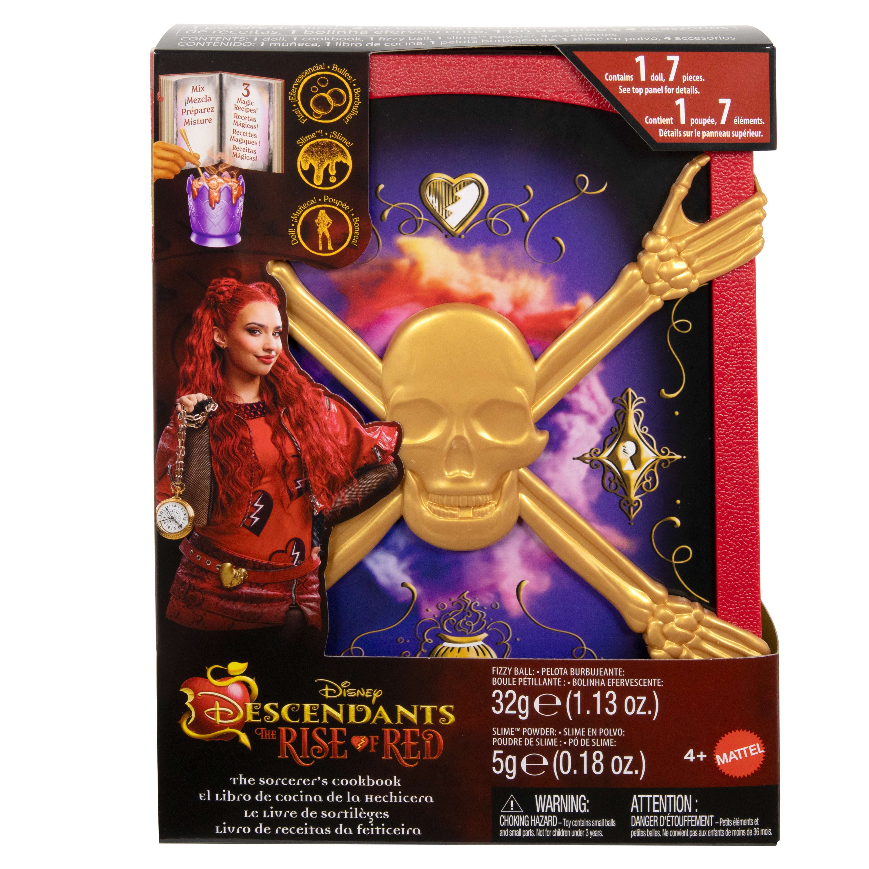 Disney Descendants: Enchanting Sorcerer's Cookbook with Exclusive Red Doll