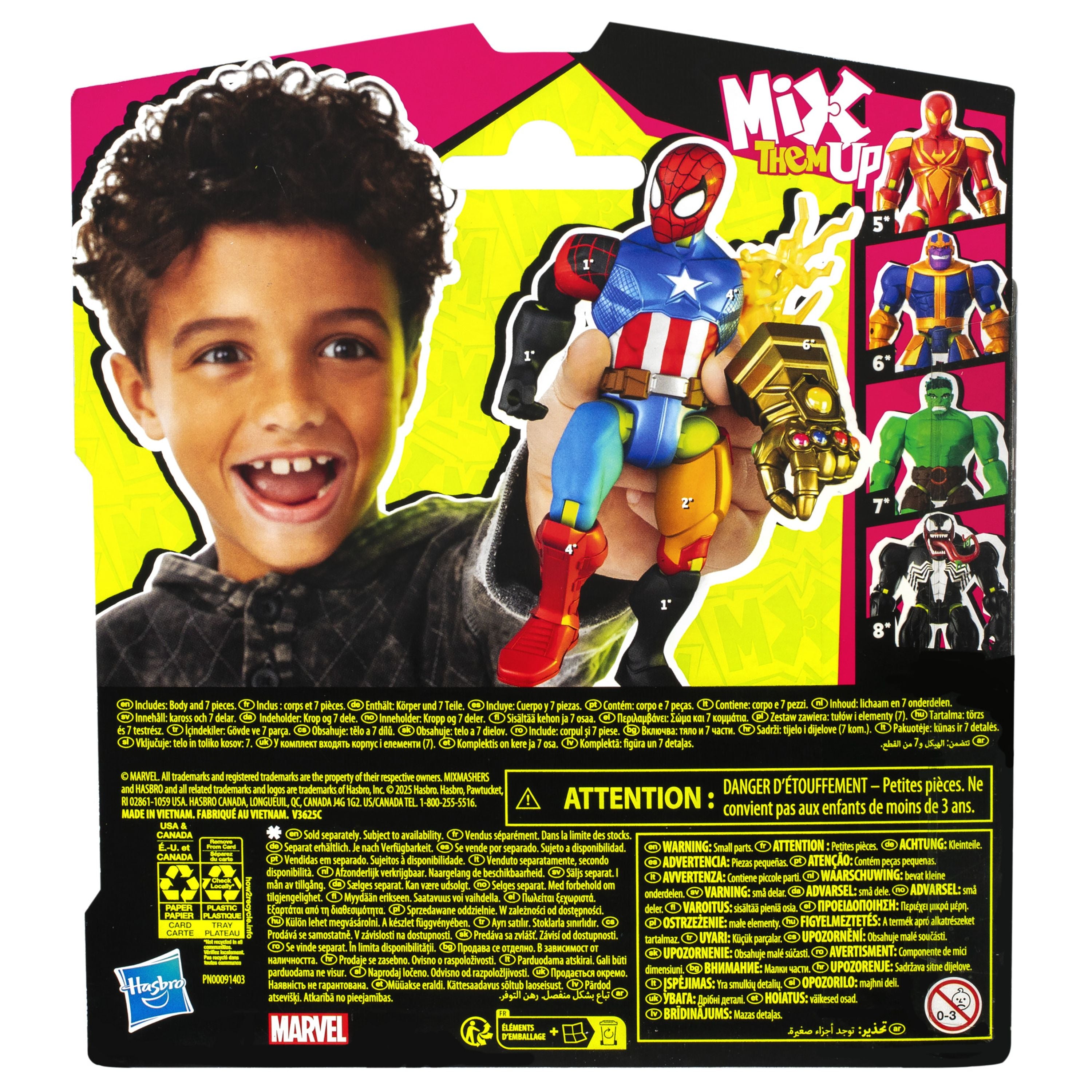 Hot! Spiderman Mixmashers Assorted Basic Figures