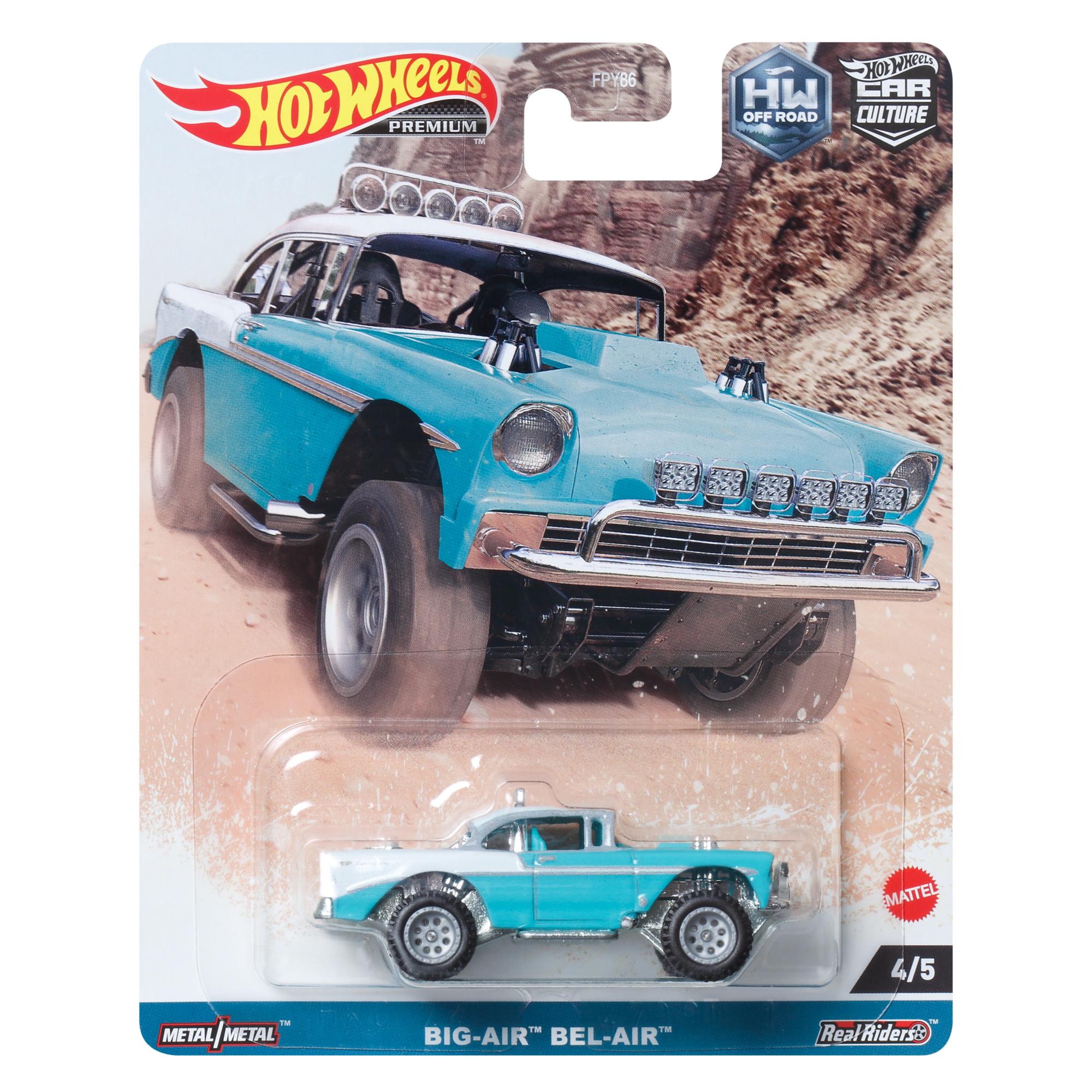 Hot Wheels 1:64 Scale Off - Road Car Culture Vehicle 4/5 Big - Air Bel - Air, Ideal for Collectors