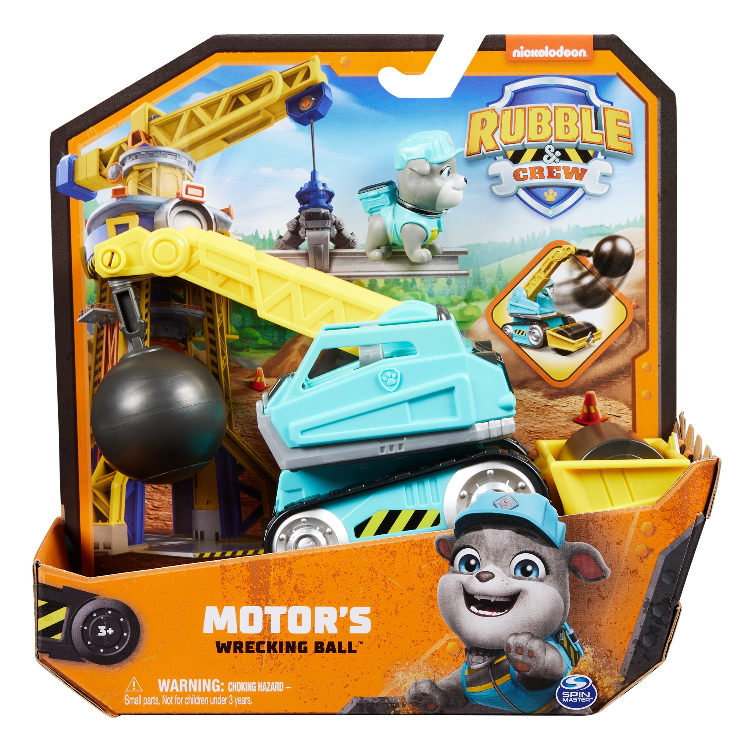 Rubble & Crew Motor's Awesome Wrecking Ball Construction Vehicle Toy