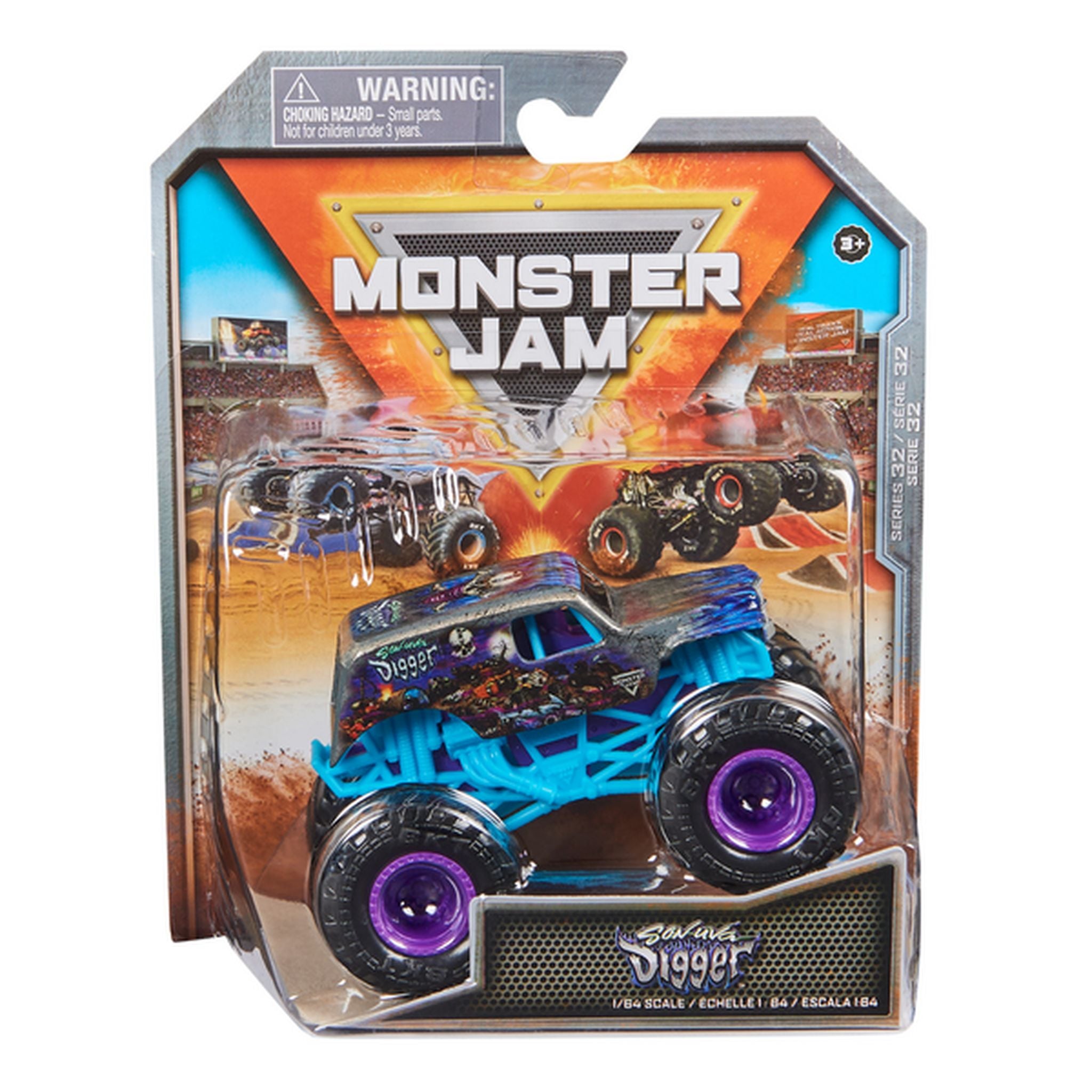 Hot Deal! 1:64 Scale Monster Jam Die - Cast Monster Truck Series 32 - Son Uva Digger Toy