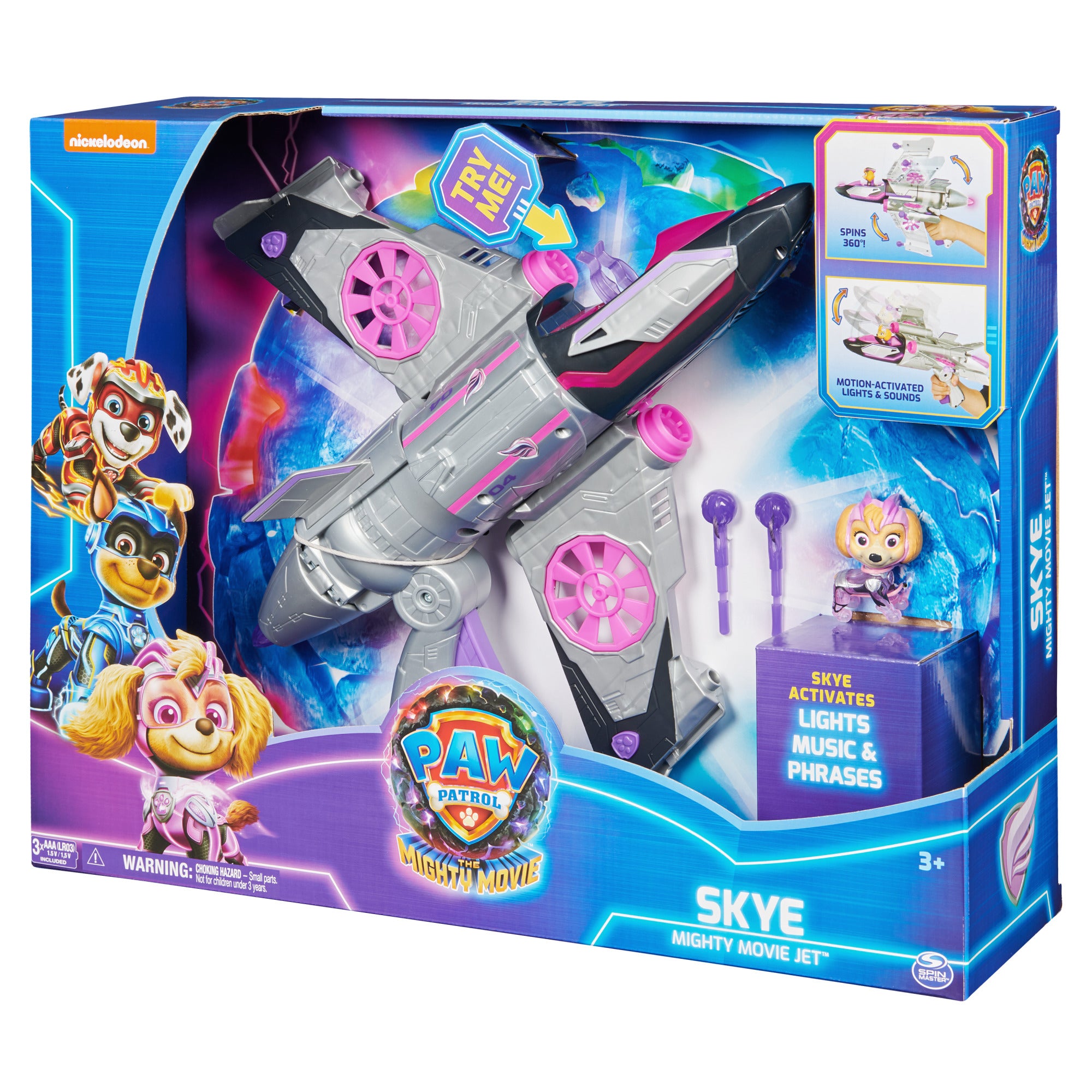 PAW Patrol Mighty Movie Skye's Rescue Jet - Ideal Gift for Kids
