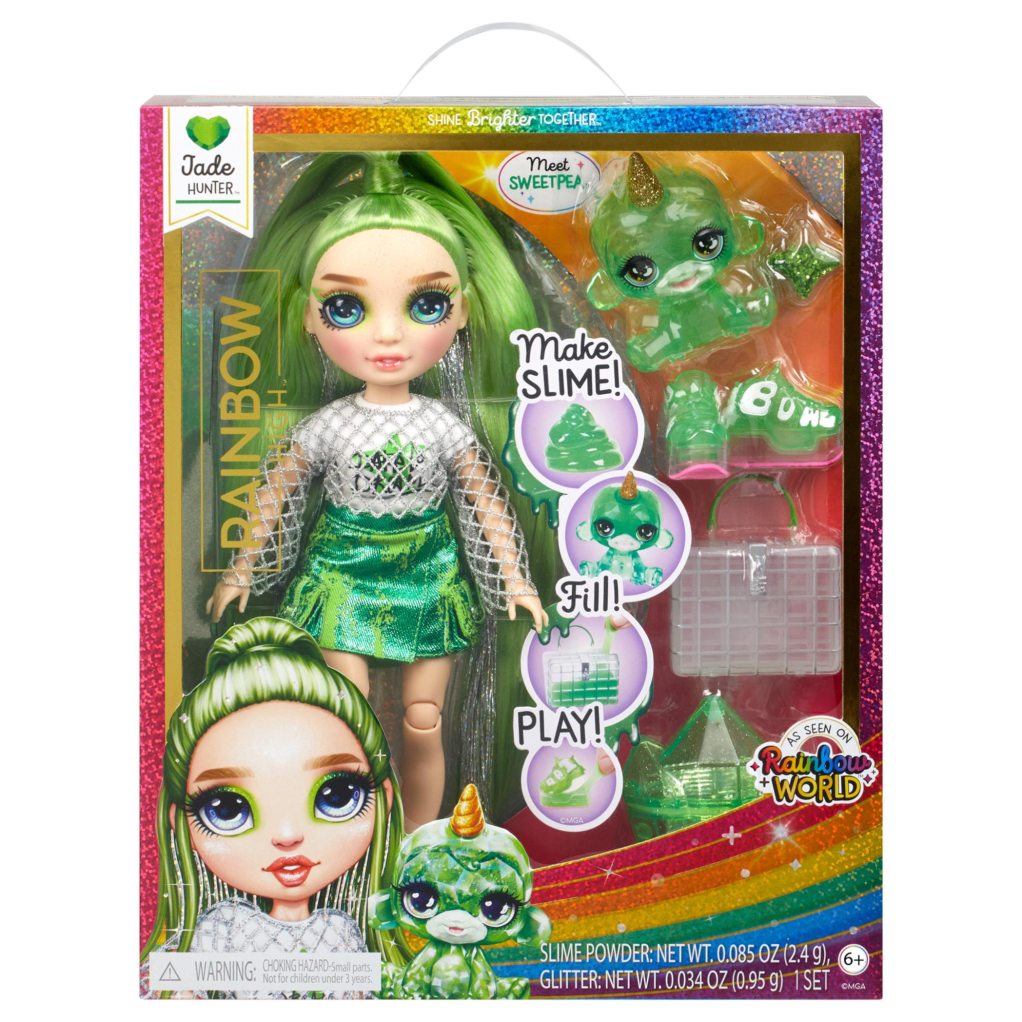 Rainbow High Classic Rainbow World Fashion Doll - Jade with Colorful Outfits