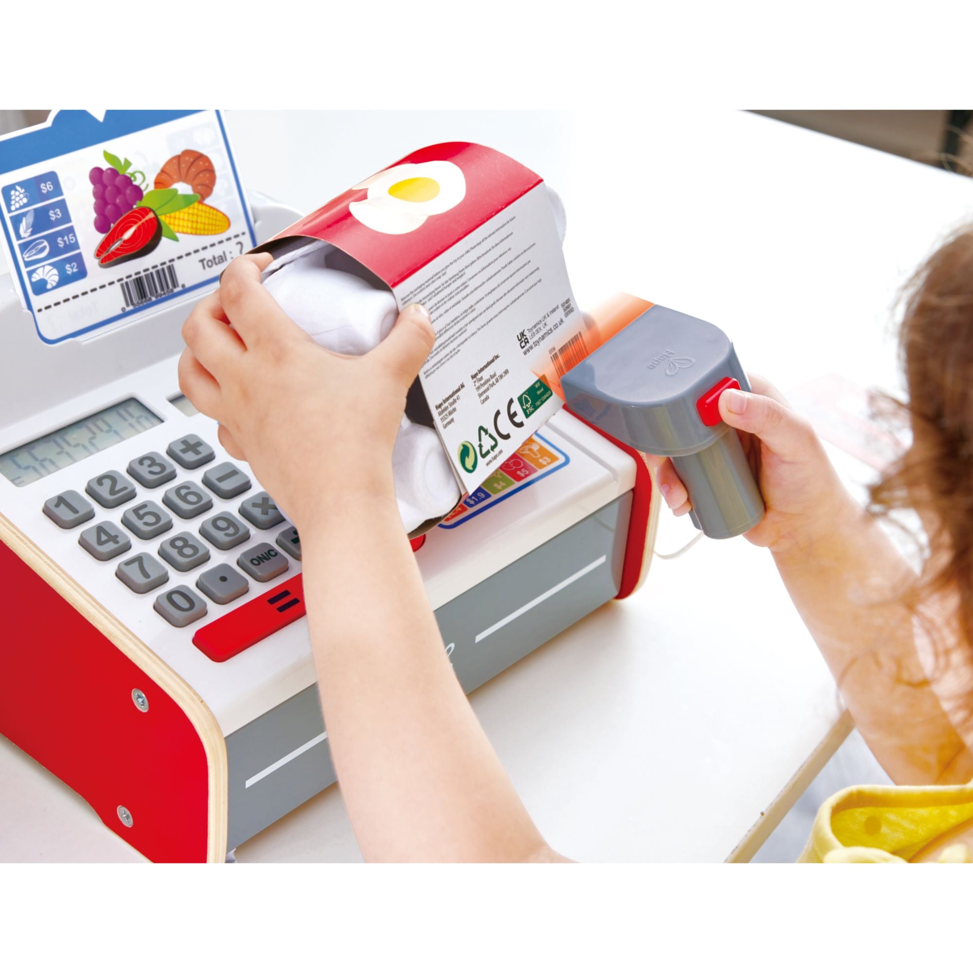 Hape Interactive Beep 'N' Buy Solar-Powered Cash Register for Kids