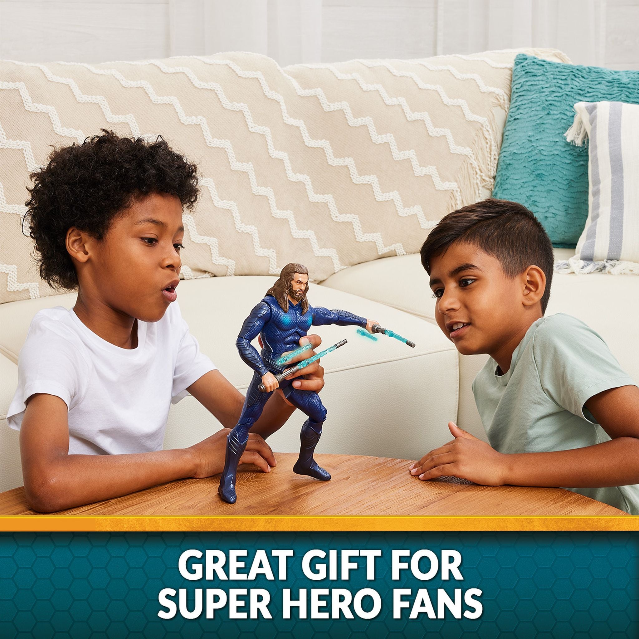 12-Inch DC Comics Double Strike Aquaman Action Figure with Movie-Style Design