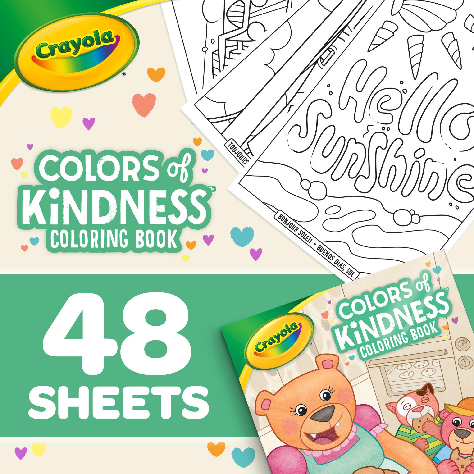 Crayola 48-Page Coloring Book: Colors of Kindness - Ideal Gift for All Ages