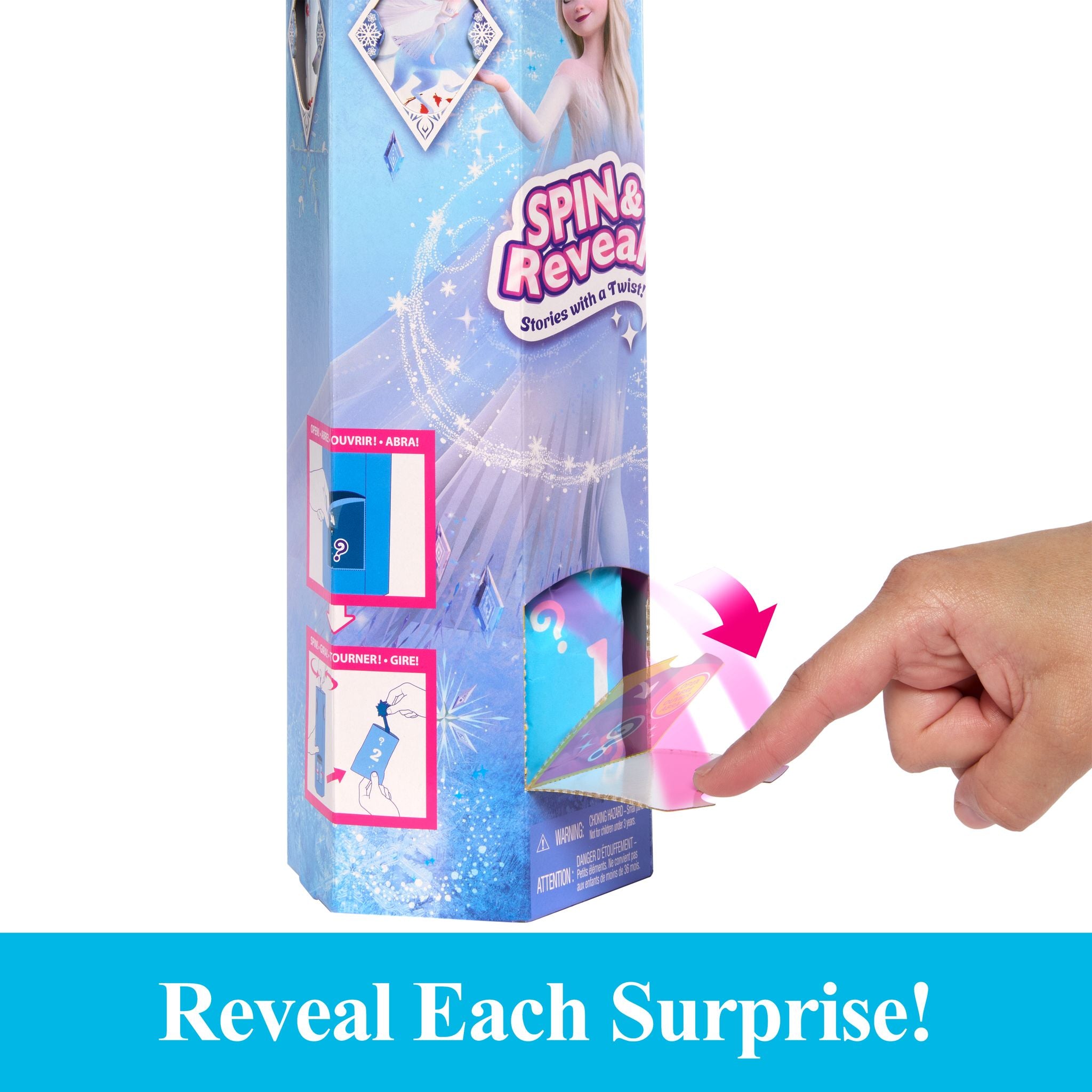 Hot! Disney Frozen Spin & Reveal Elsa Fashion Doll