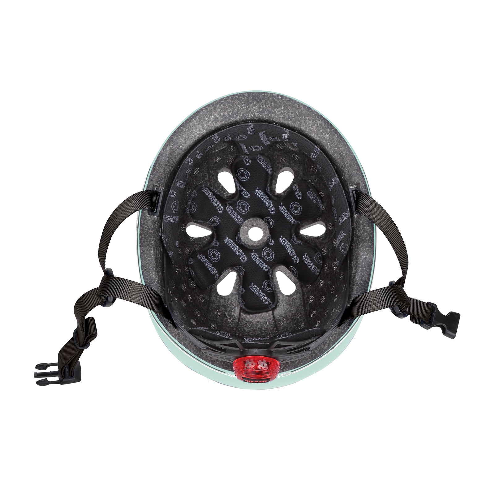 Globber XXS/XS Mint Toddler Helmet with 3 - Mode LED Lights