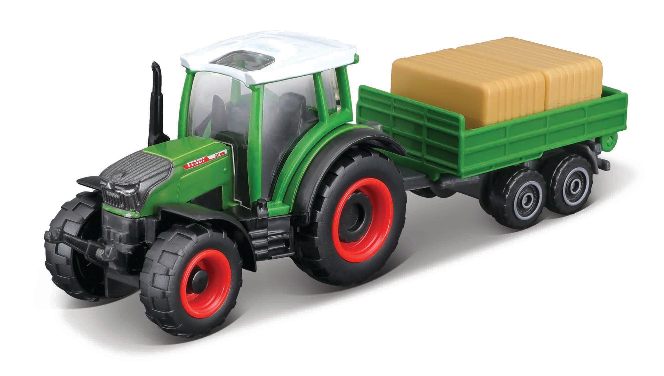 Maisto Assorted Mini Die - cast Work Machine Tractors with Trailers