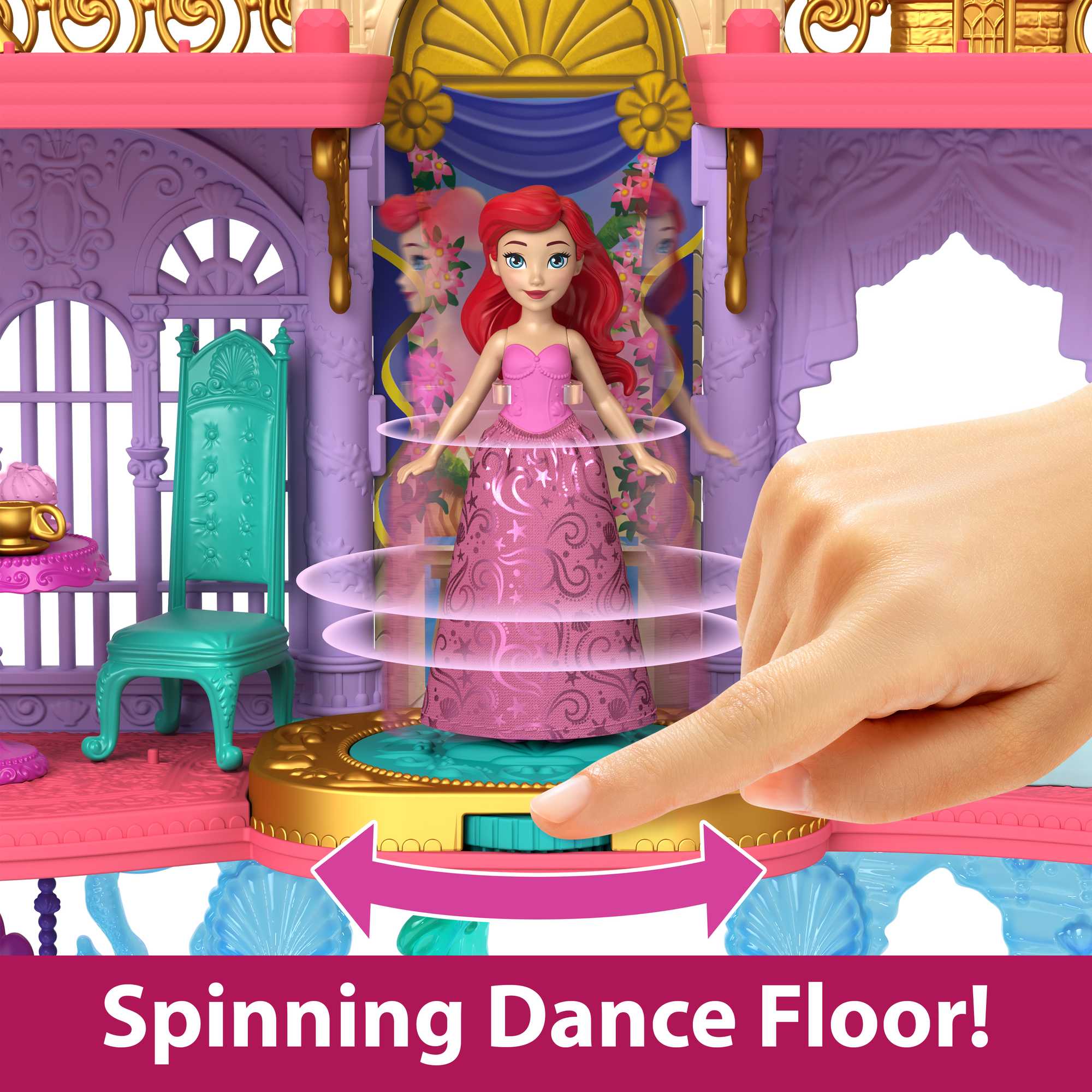 Disney Princess Ariel's Charming Stackable Land & Sea Castle Playset