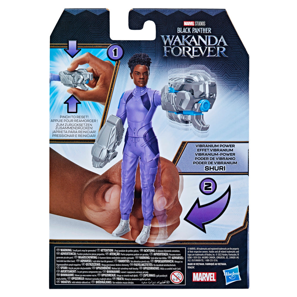 Hot! 6-Inch Vibranium Power Shuri Action Figure from Marvel's Black Panther: Wakanda Forever
