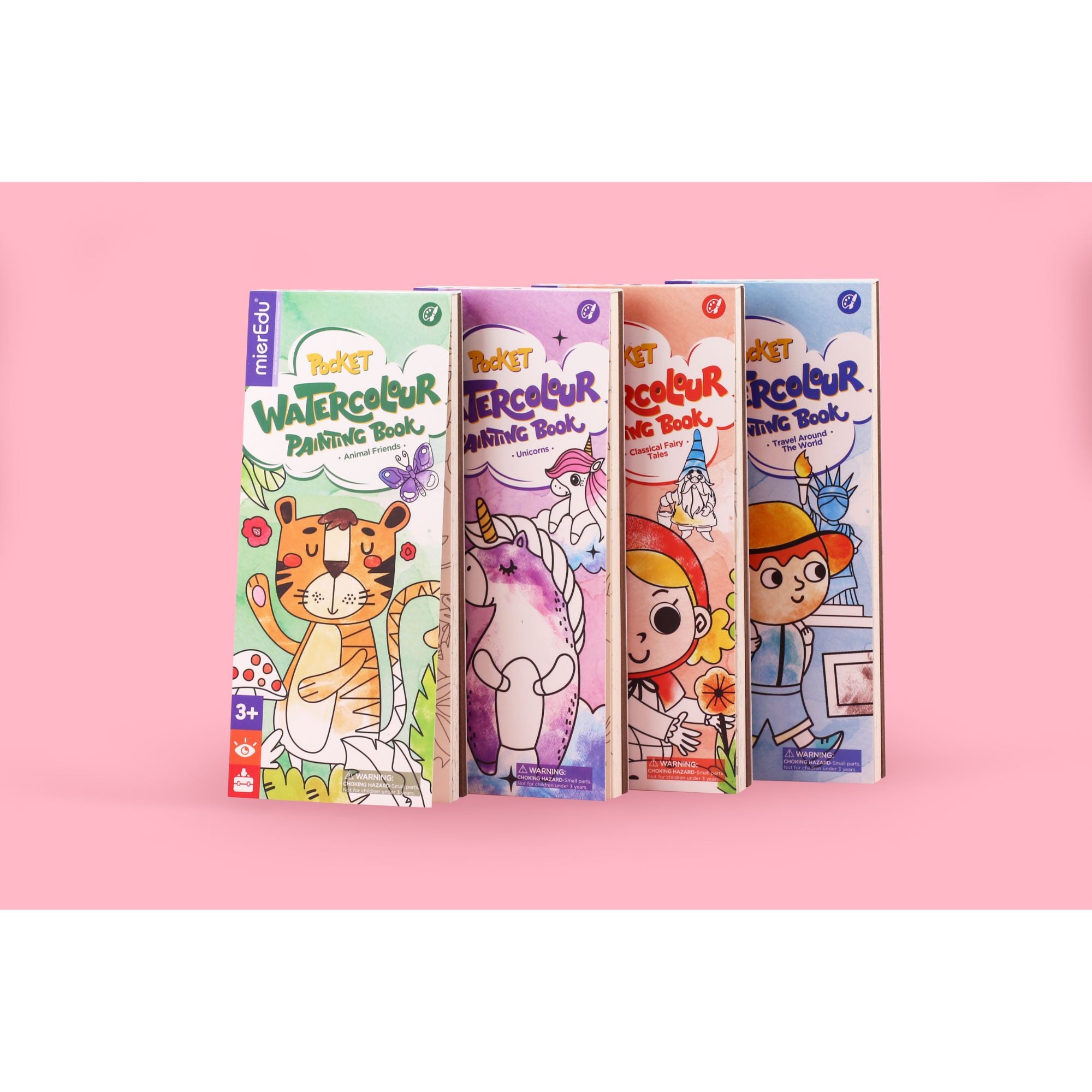 Hot! MierEdu Pocket Watercolour Painting Book - Unleash Kids' Fantasy