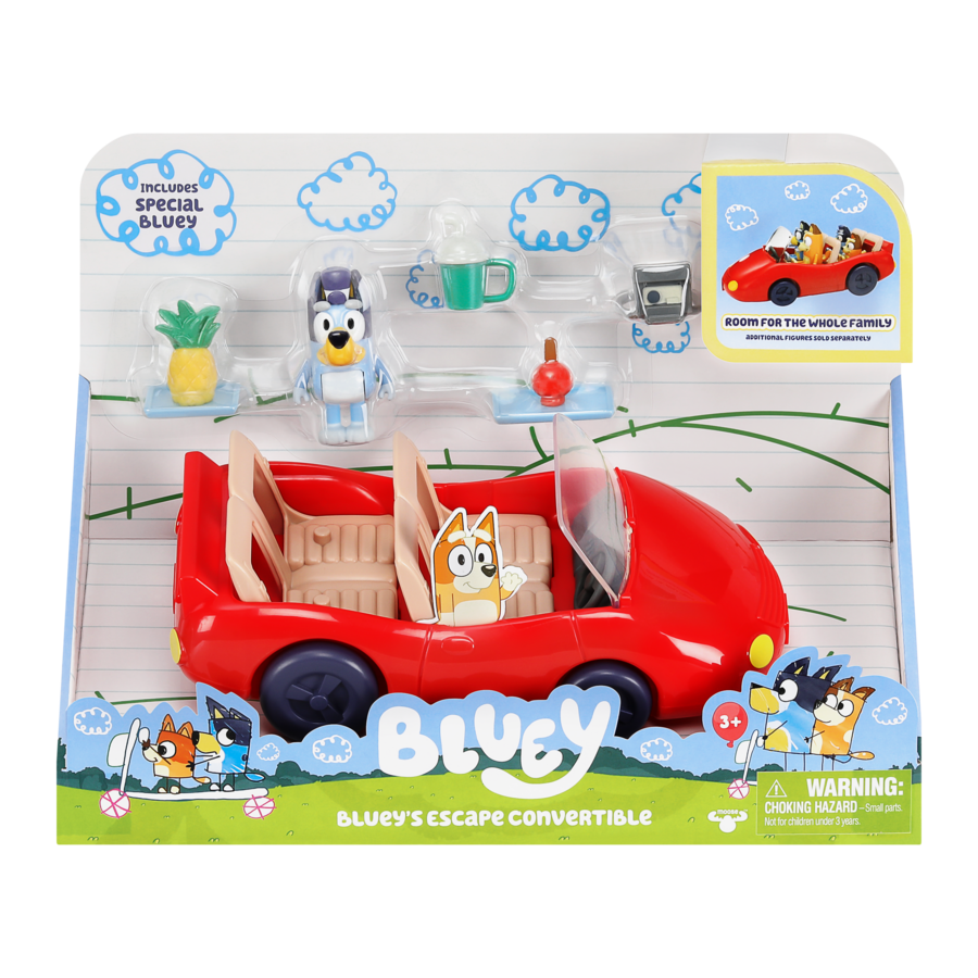 Bluey Series 9: Exclusive Convertible Playset with 2.5' Bluey Figure