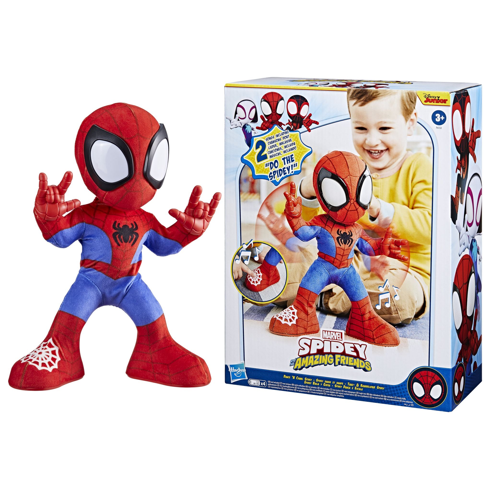 Marvel Spidey and His Amazing Friends Interactive Dance & Crawl Spidey Toy