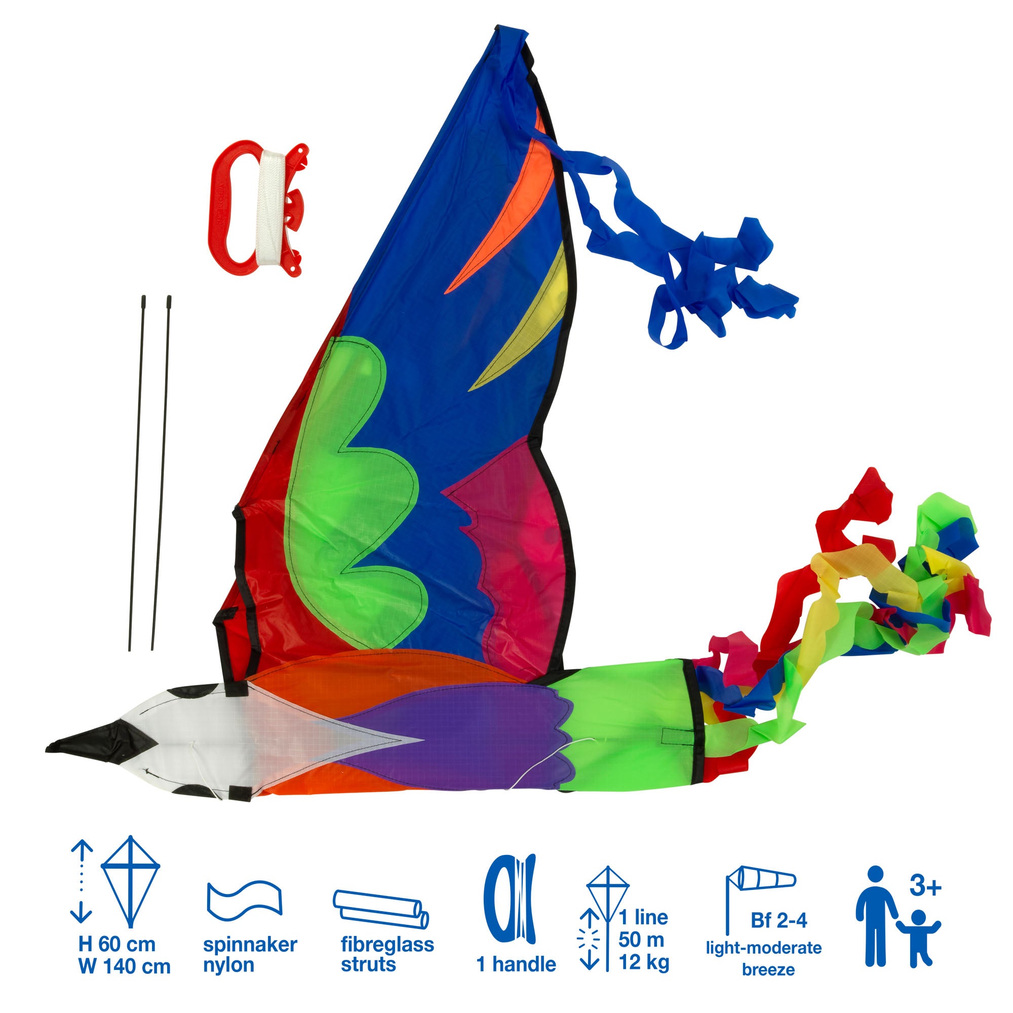Colorful Brookite Bermuda Bird Single - Line Kite for All Ages