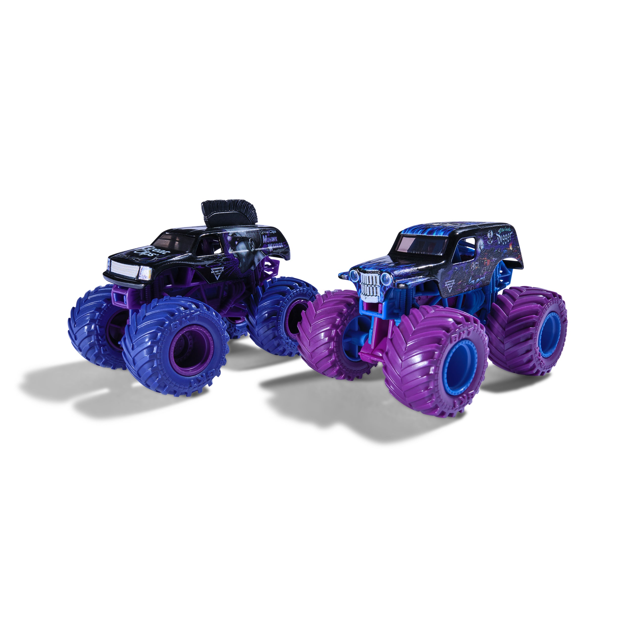 Monster Jam 1:64 Scale Die - Cast 2 - Pack: Son - Uva Digger vs Mohawk Warrior