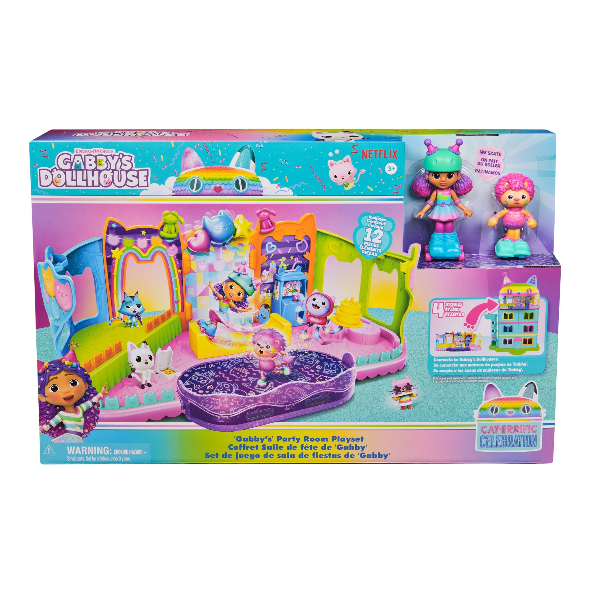 Hot Deal! Gabby's Dollhouse Rooftop Roller Party Playset for Kids