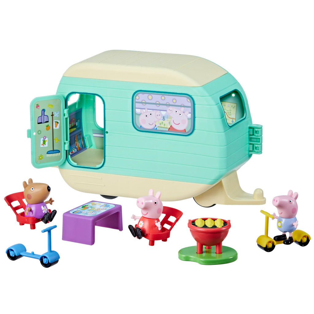 Hot Deal! Peppa Pig Caravan Playset for 3+ Year - Old Boys and Girls