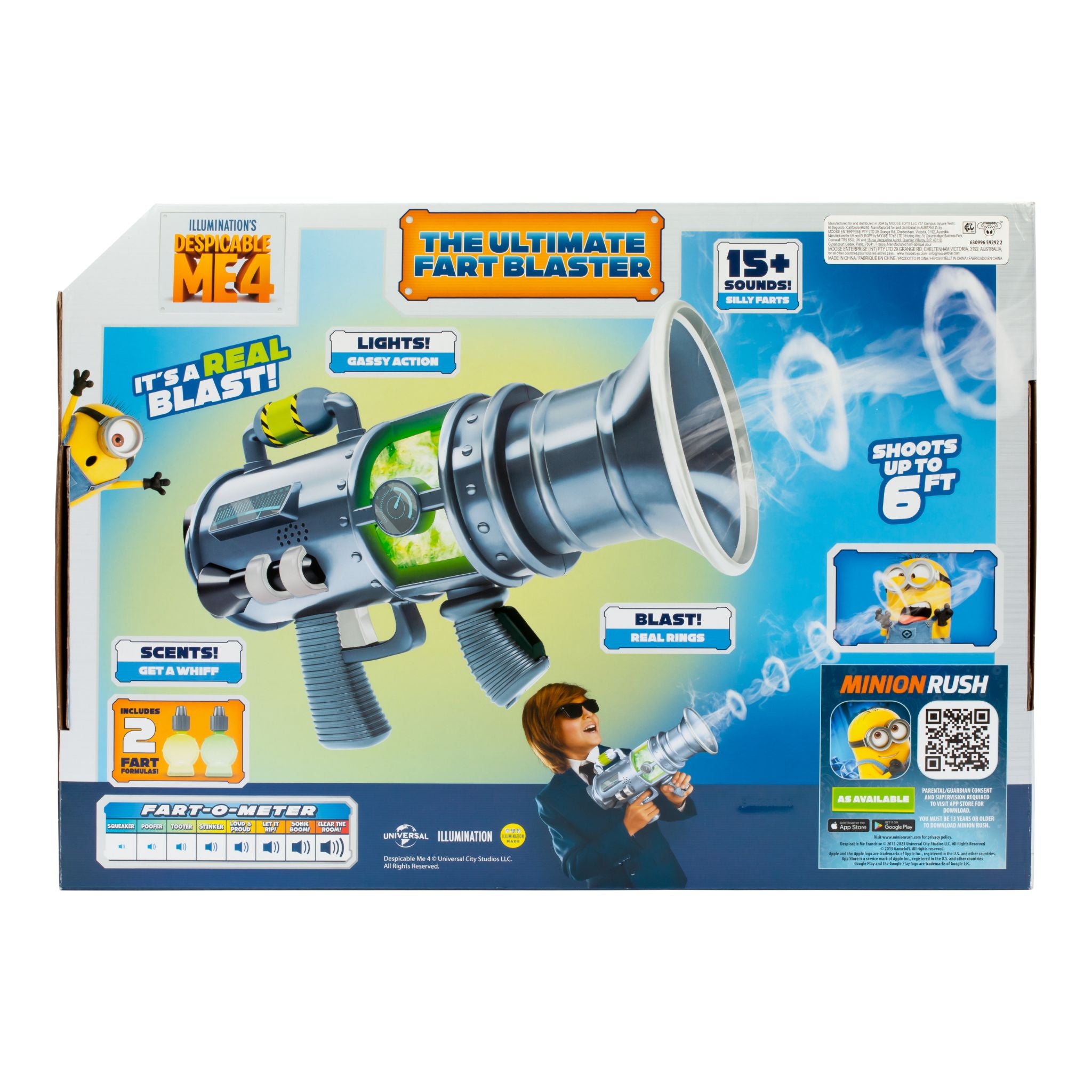 Hot Sale! Despicable Me 4 Minions Ultimate Fart Blaster Toy for Kids Aged 4+