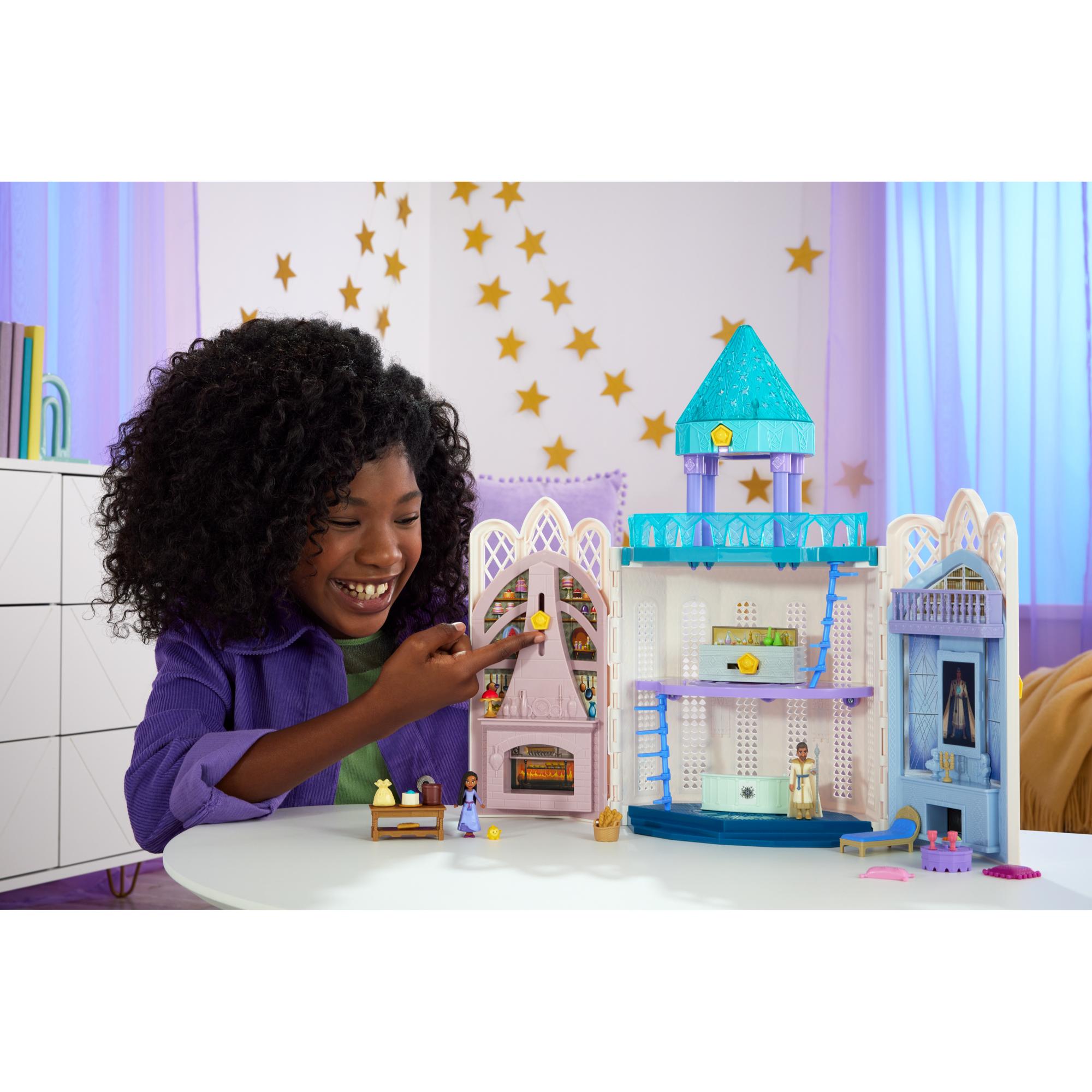 Disney Wish Rosa's Magical Castle Playset with Mini Dolls and Accessories