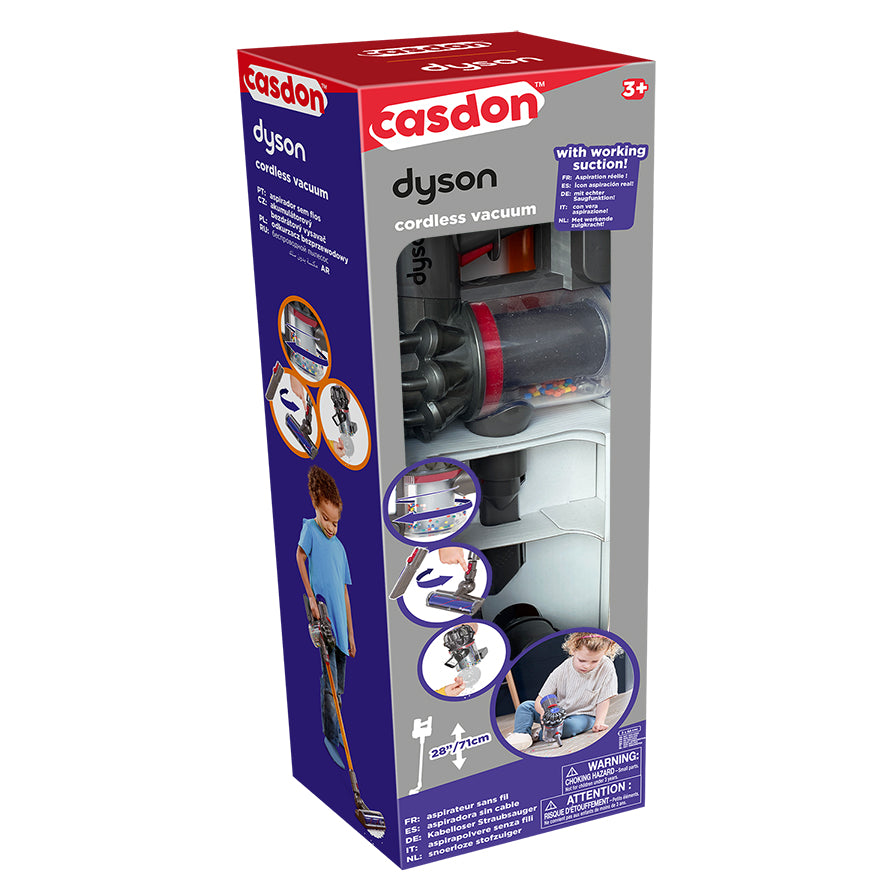 Hot Sale! Dyson-inspired Cordless Toy Vacuum for Kids Aged 3+