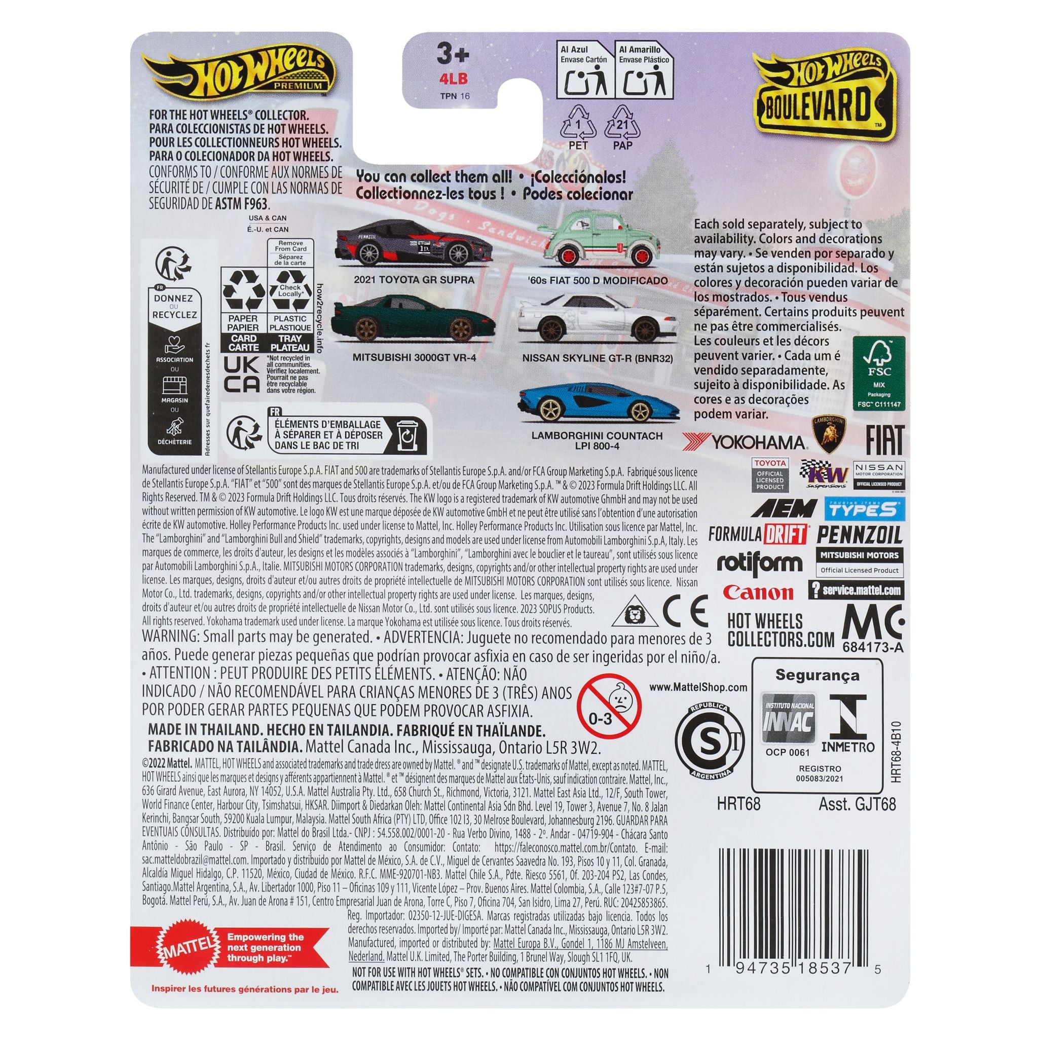 Hot Wheels Boulevard: 1998 Mitsubishi 3000 Vr - 4 Collectible Die - Cast Car