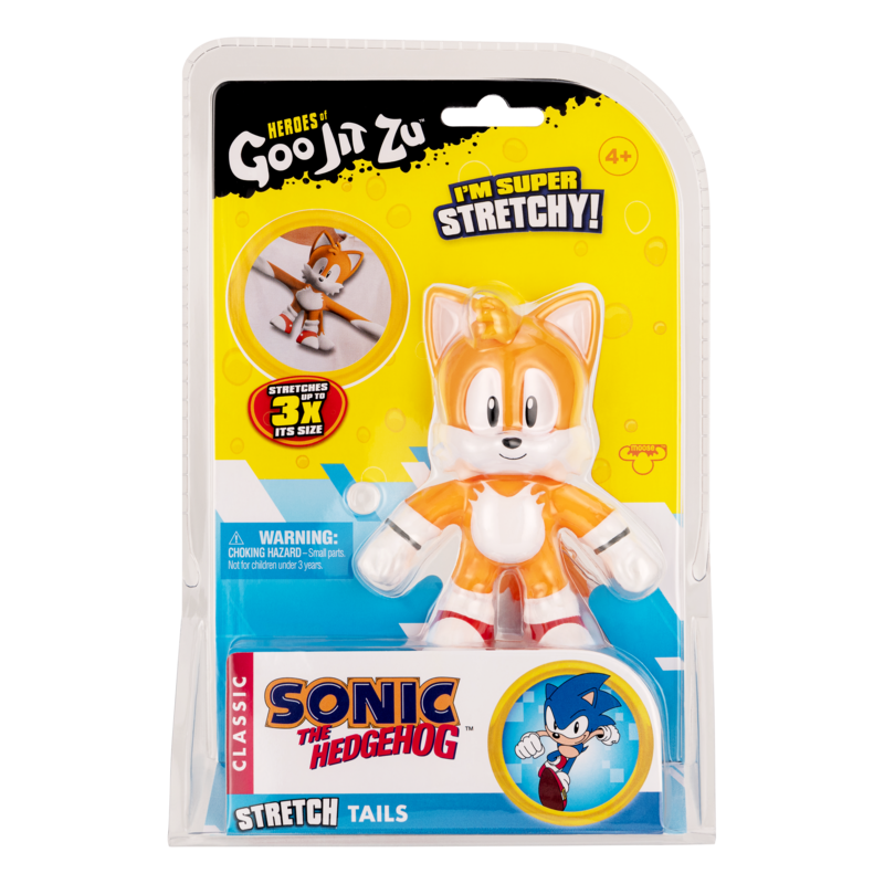Hot Sale! Heroes Of Goo Jit Zu Sonic S2 Stretch Tails Hero Pack - Super Stretchy Toy