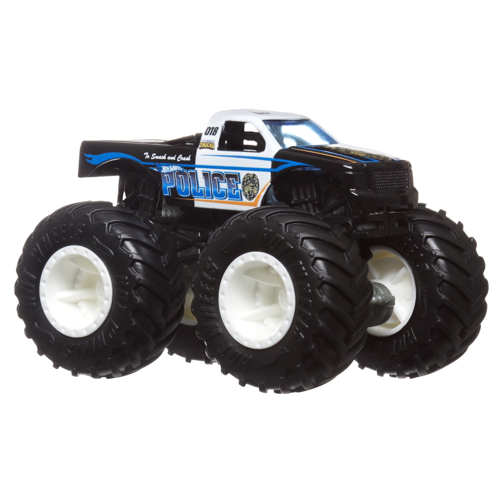 Hot Wheels 1:64 Scale Monster Trucks Alarm Squad 4-Pack - Ideal Gift for Kids