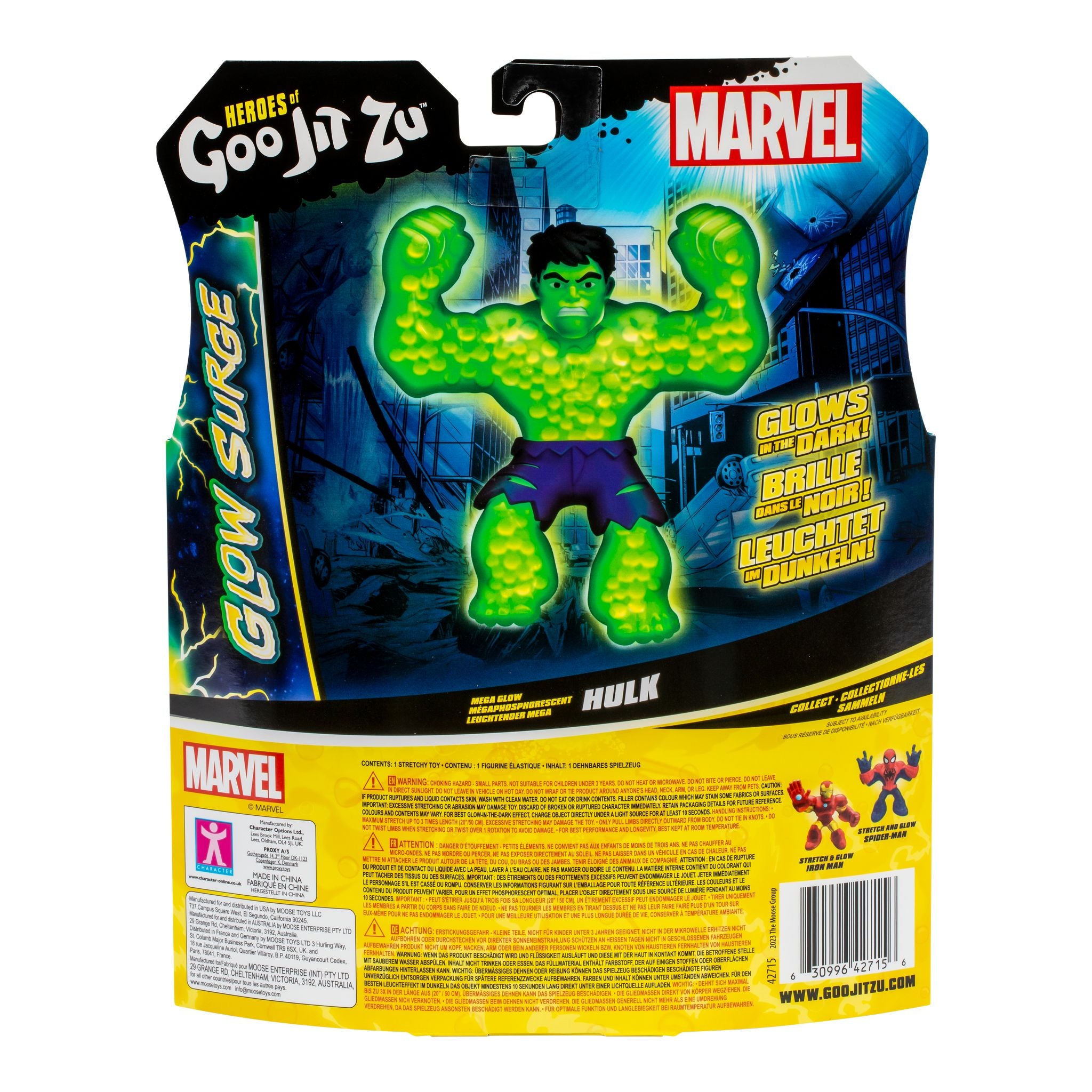 Hot Deal! Heroes of Goo Jit Zu Marvel Season 9 Wave 1 Hero Pack - Mega Glow Hulk Toy