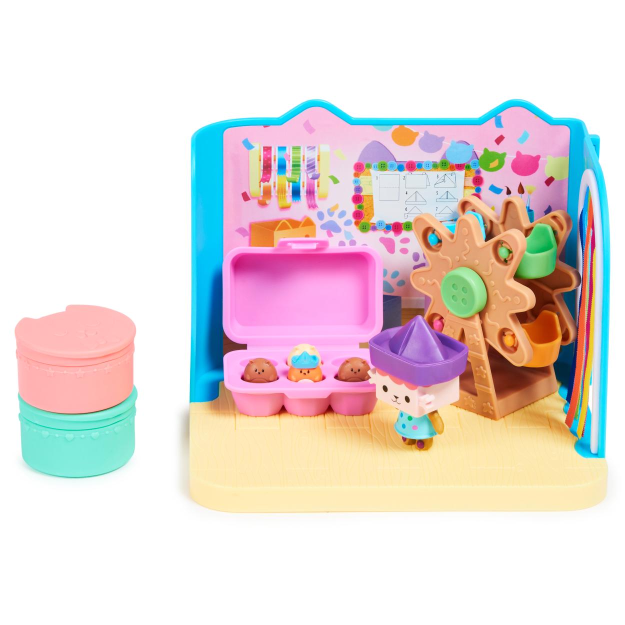 Gabby's Dollhouse Crafty Baby Box Room Playset for Pretend Play