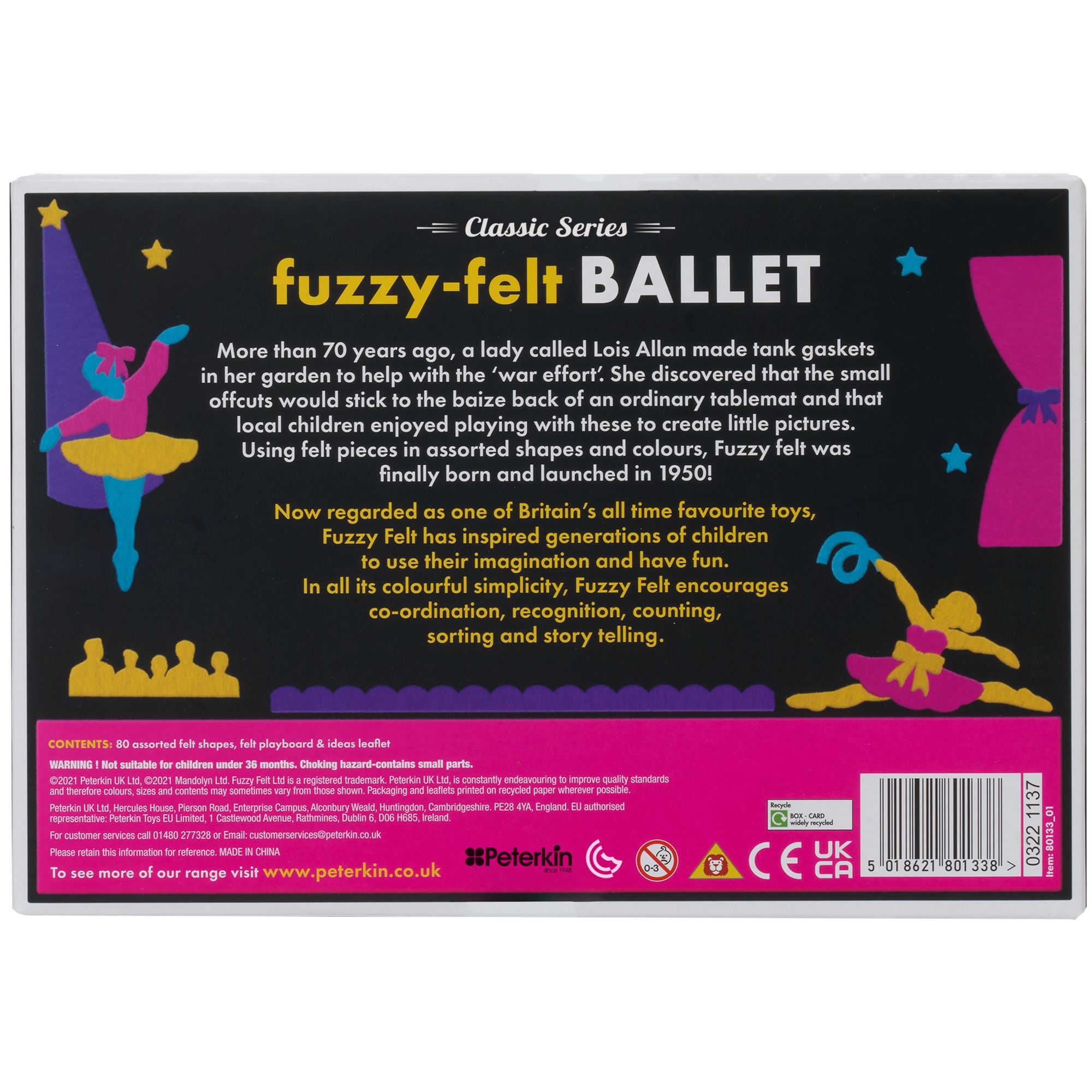 Hot! Fuzzy Felt Classic Ballet Set