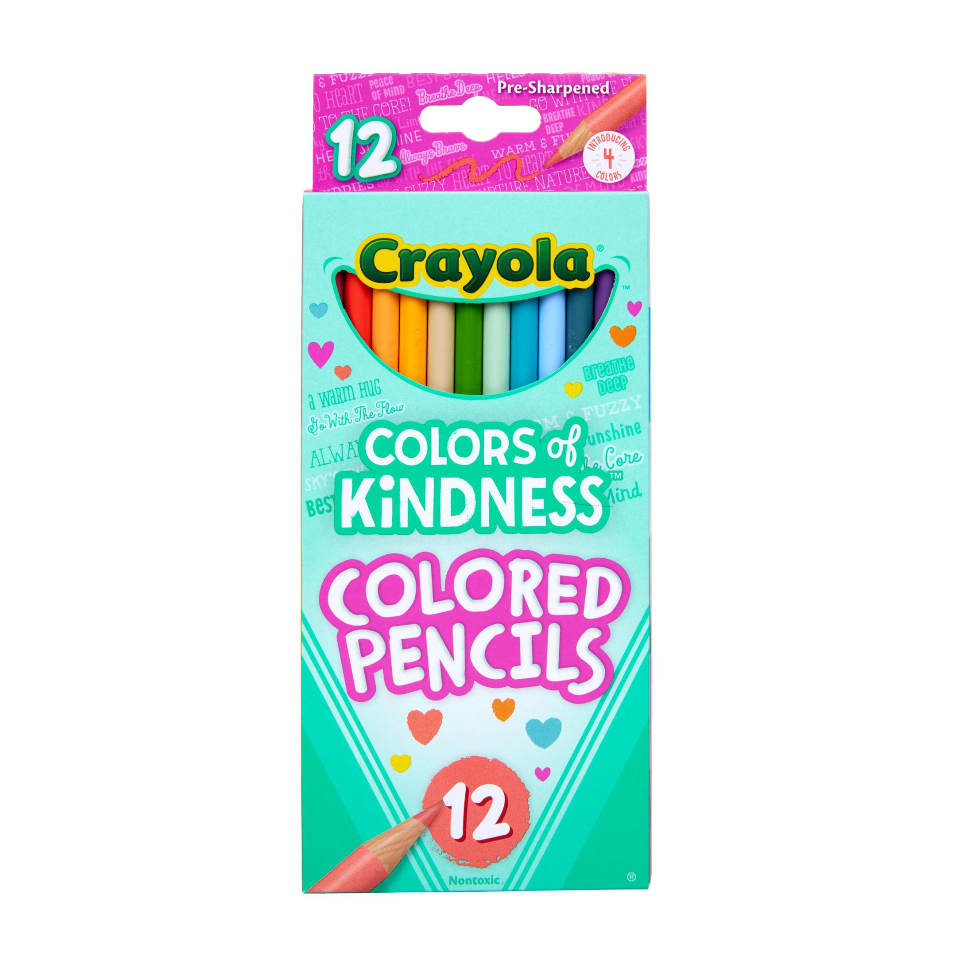 12-Pack Crayola Kindness-Inspired Colored Pencils with Vibrant Shades