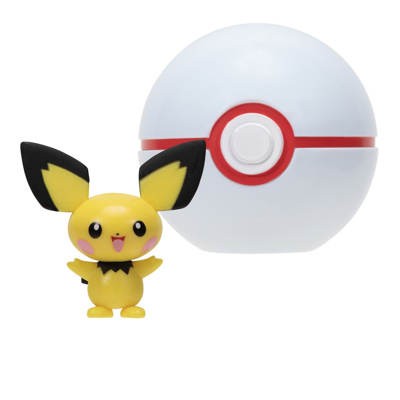 Hot Sale! Pokemon Clip N Go Set: Pichu with Premier Ball for Pokémon Fans