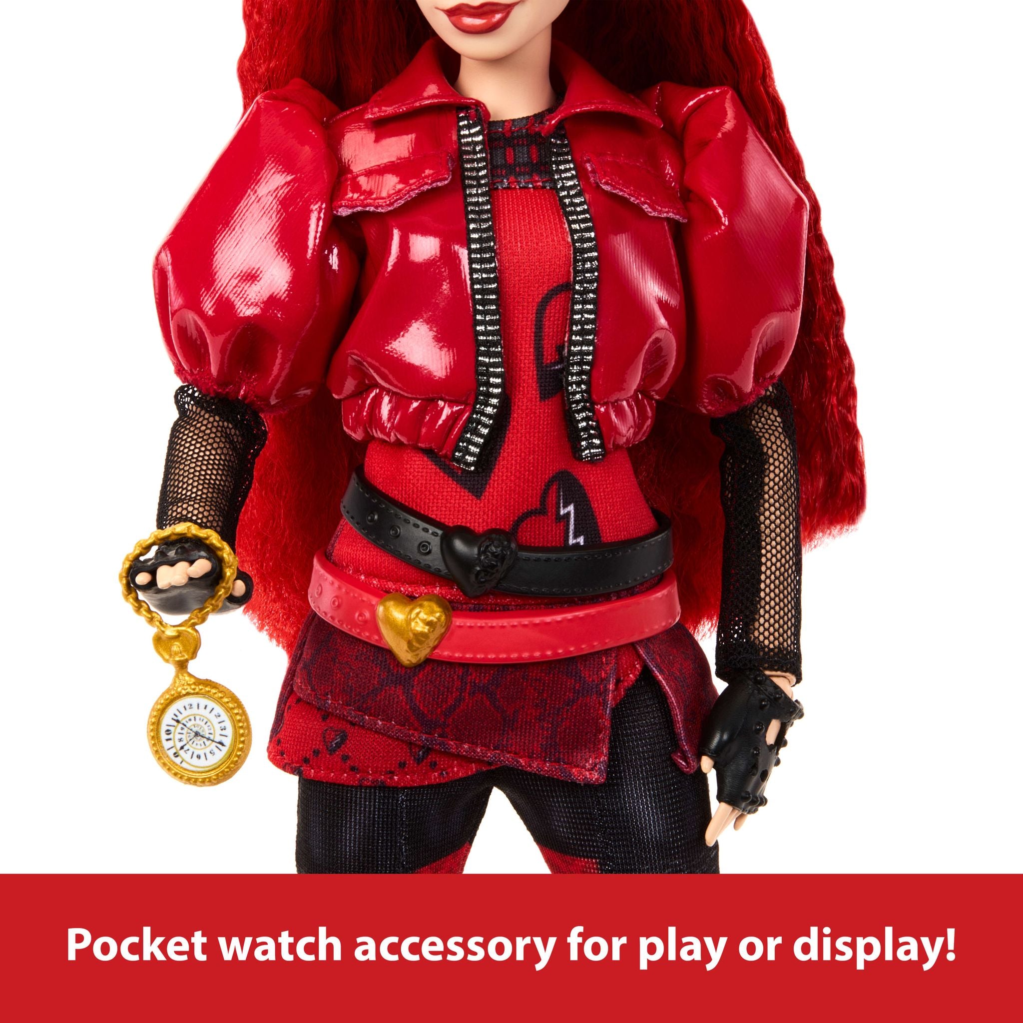 Disney Descendants: The Rise of Red - Fiery Red Doll with Pocket Watch