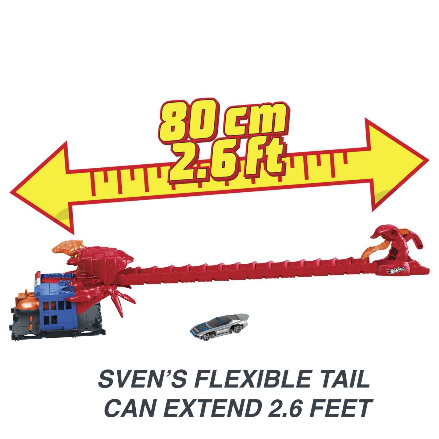 Hot Wheels City Scorpion's Flex Attack Interactive Playset with One Vehicle