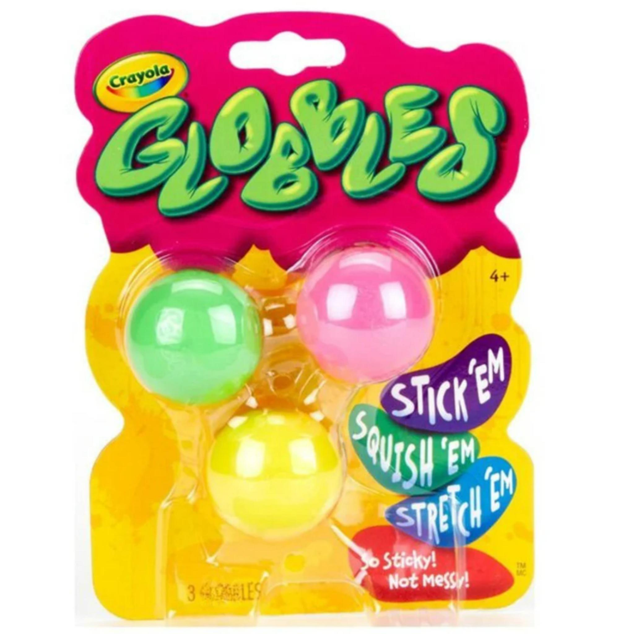 Crayola Globbles Fidget Toy Assorted Styles - 3 Pack Ideal for Stress Relief