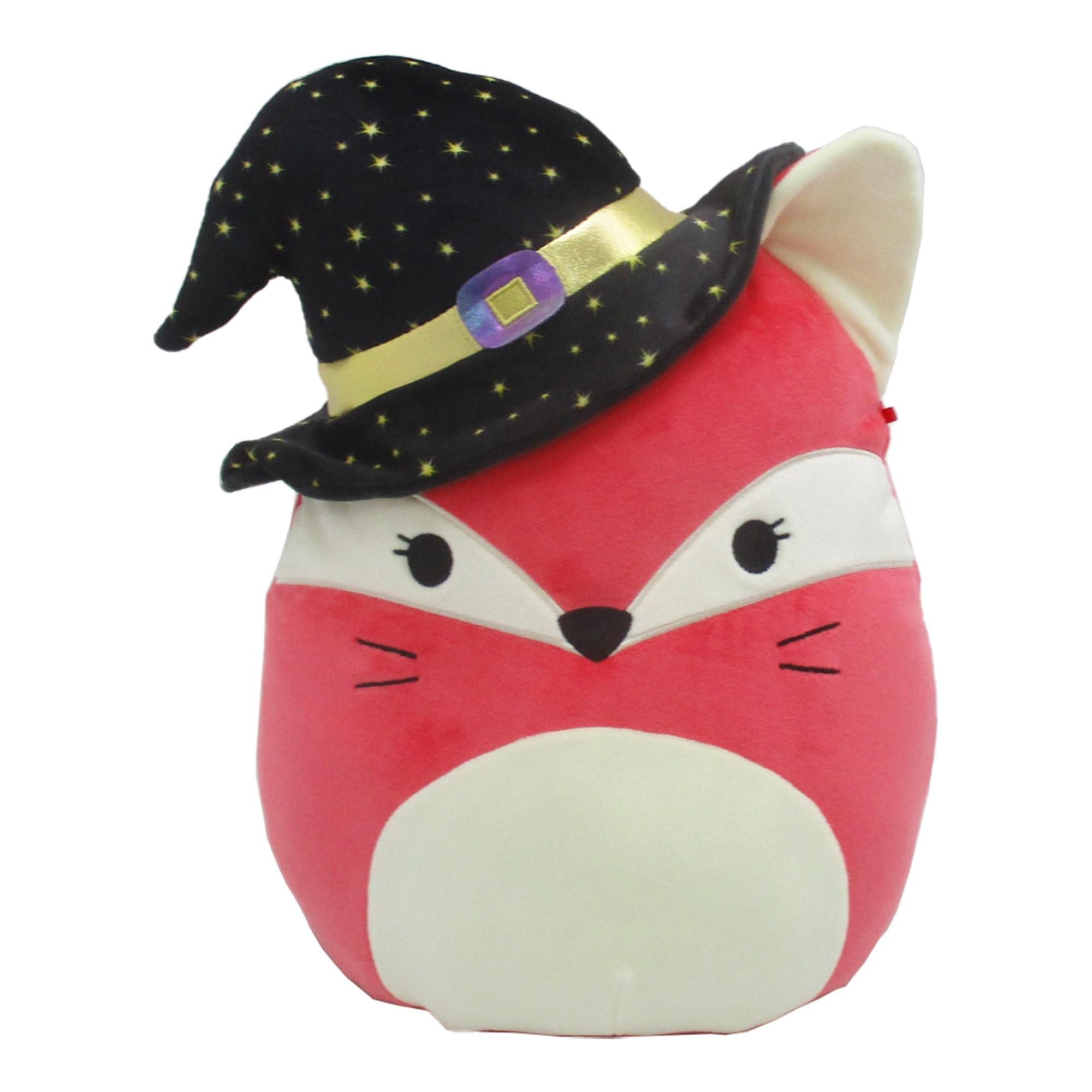 Squishmallows 12 Inch Halloween Fifi Pink Fox in Witch Costume - Adorable Plush!