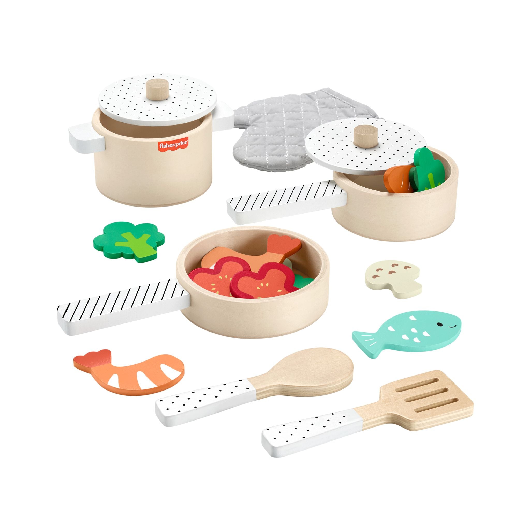 Fisher-Price Wooden Kitchen Pretend Play Set: Ideal for 3+