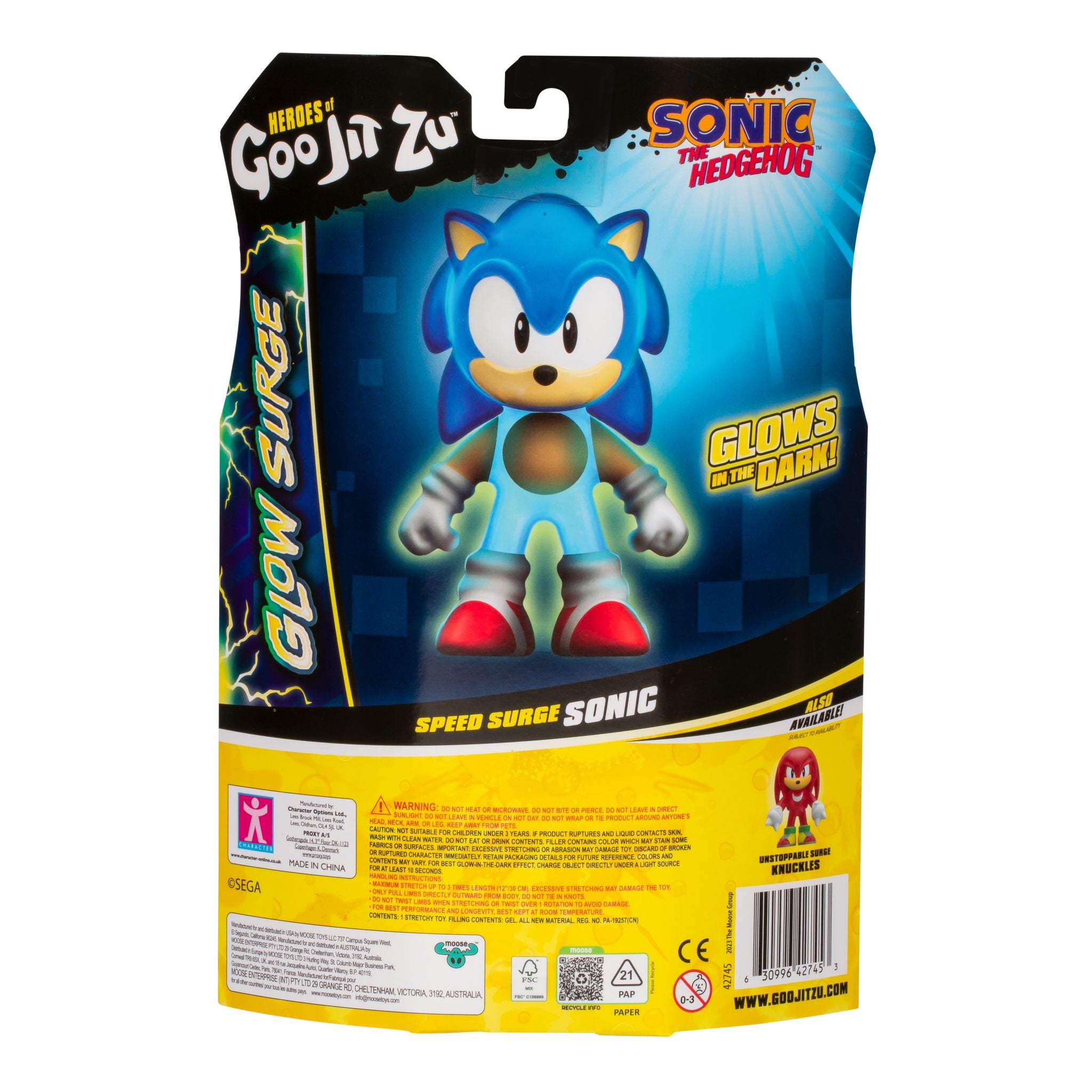 Hot Deal! Heroes of Goo Jit Zu Speed Surge Sonic with Glow - in - the - Dark Hero Pack