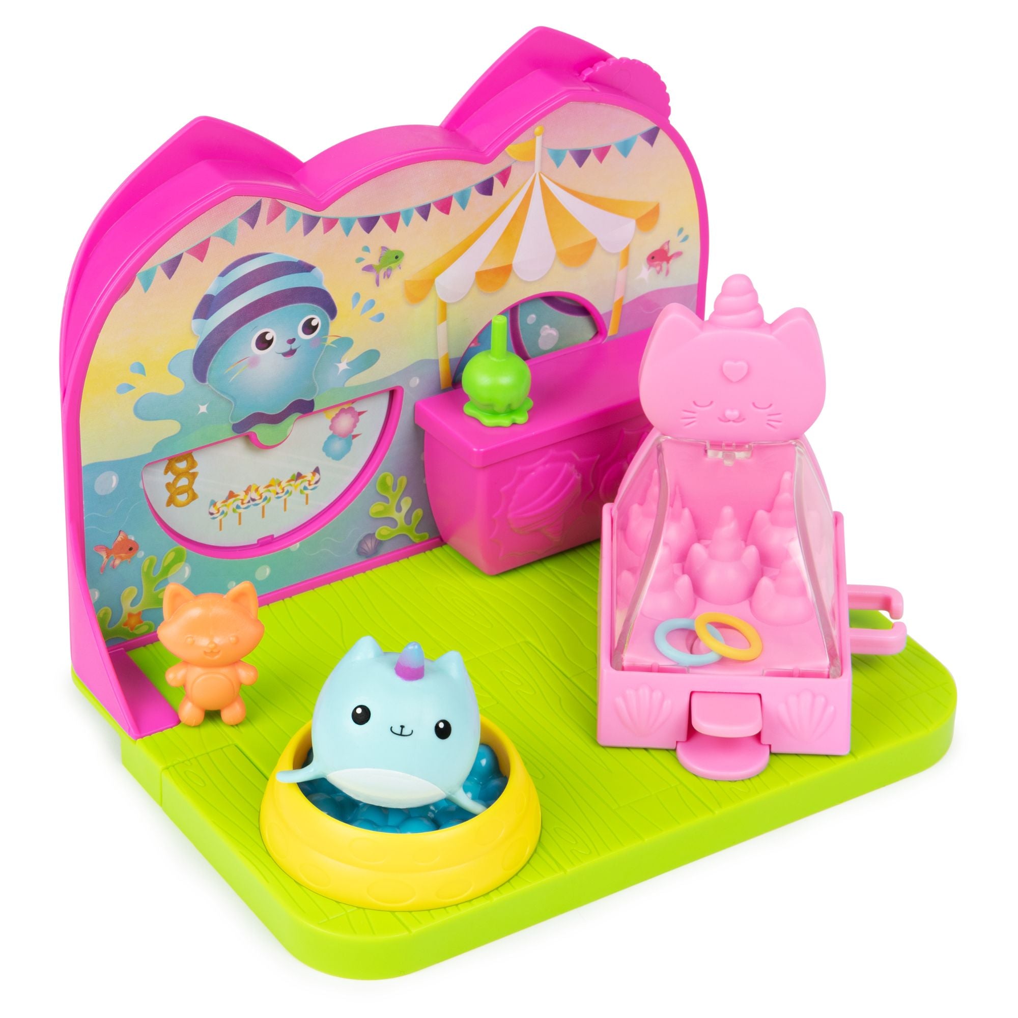 Gabby's Dollhouse Kitty Narwhal's Carnival Deluxe Room - Great for Pretend Play