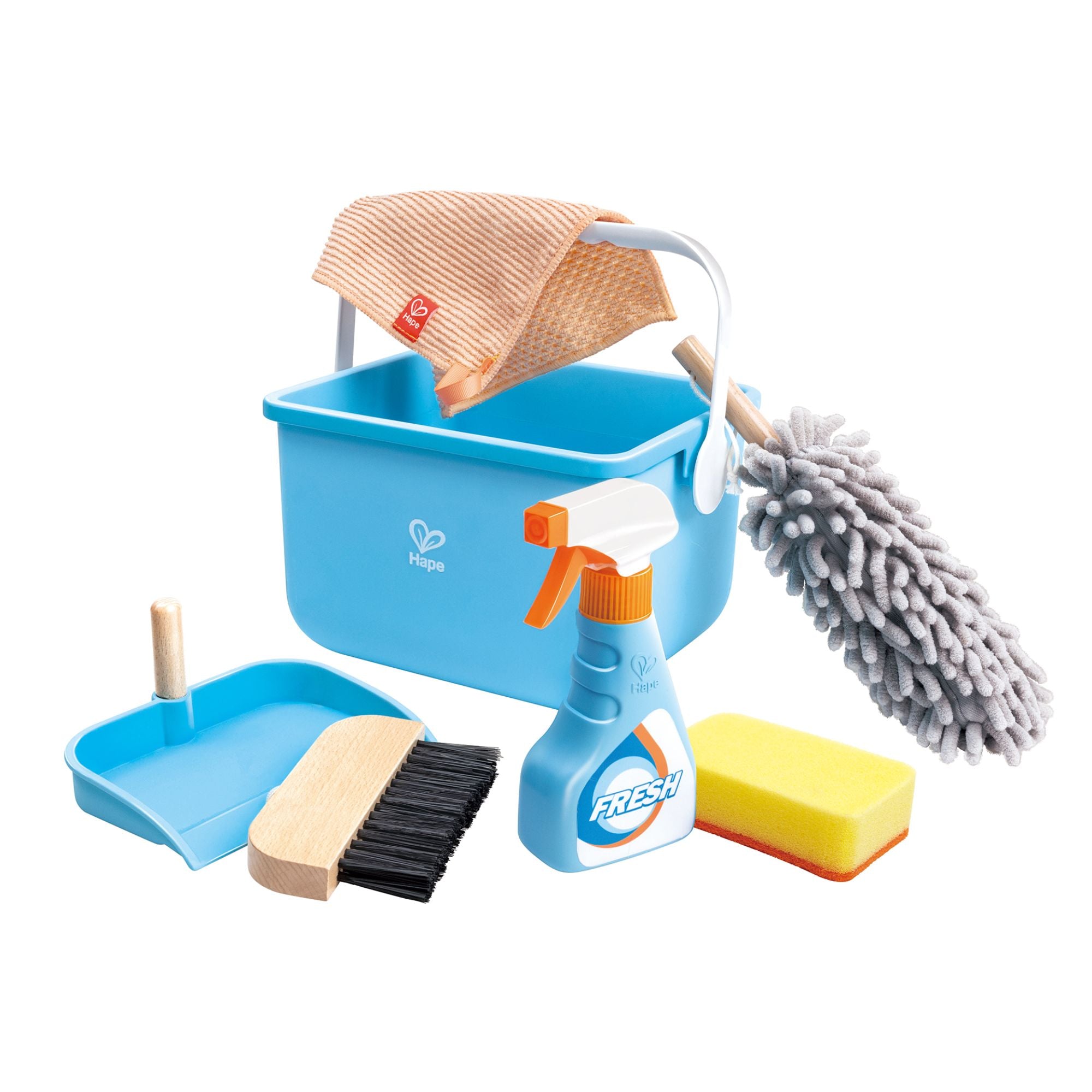 Hape Durable and Adorable Bucket Cleaning Play Set for 3+ Year - Olds