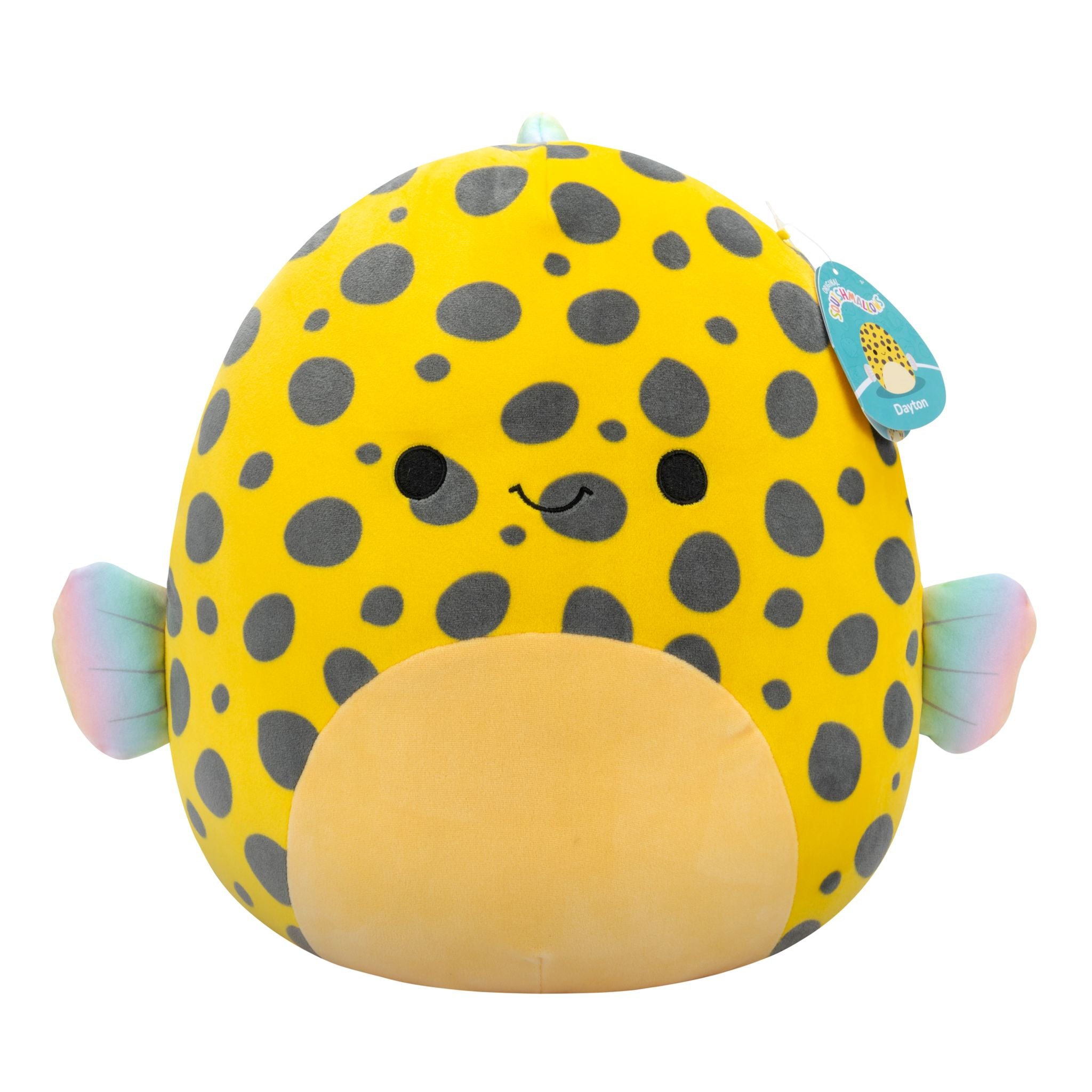 Get 14-Inch Squishmallows Plush - Adorable Yellow Boxfish Named Dayton Now!
