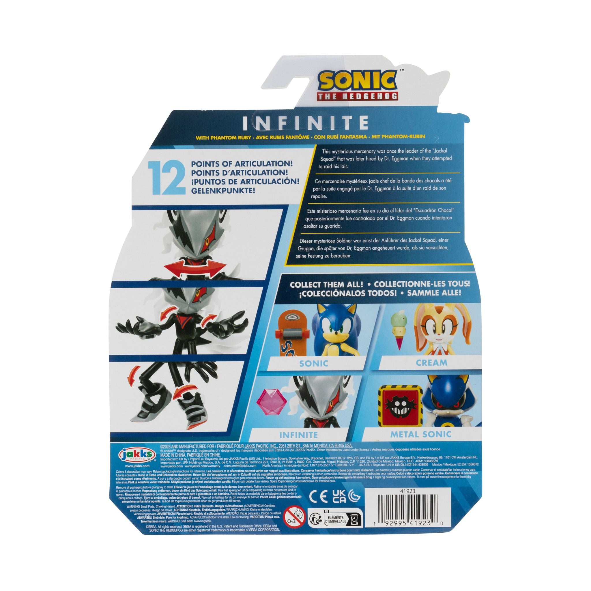 Hot Sale: 4 - Inch Sonic Wave 13 Modern Infinite Action Figure for Sonic Fans