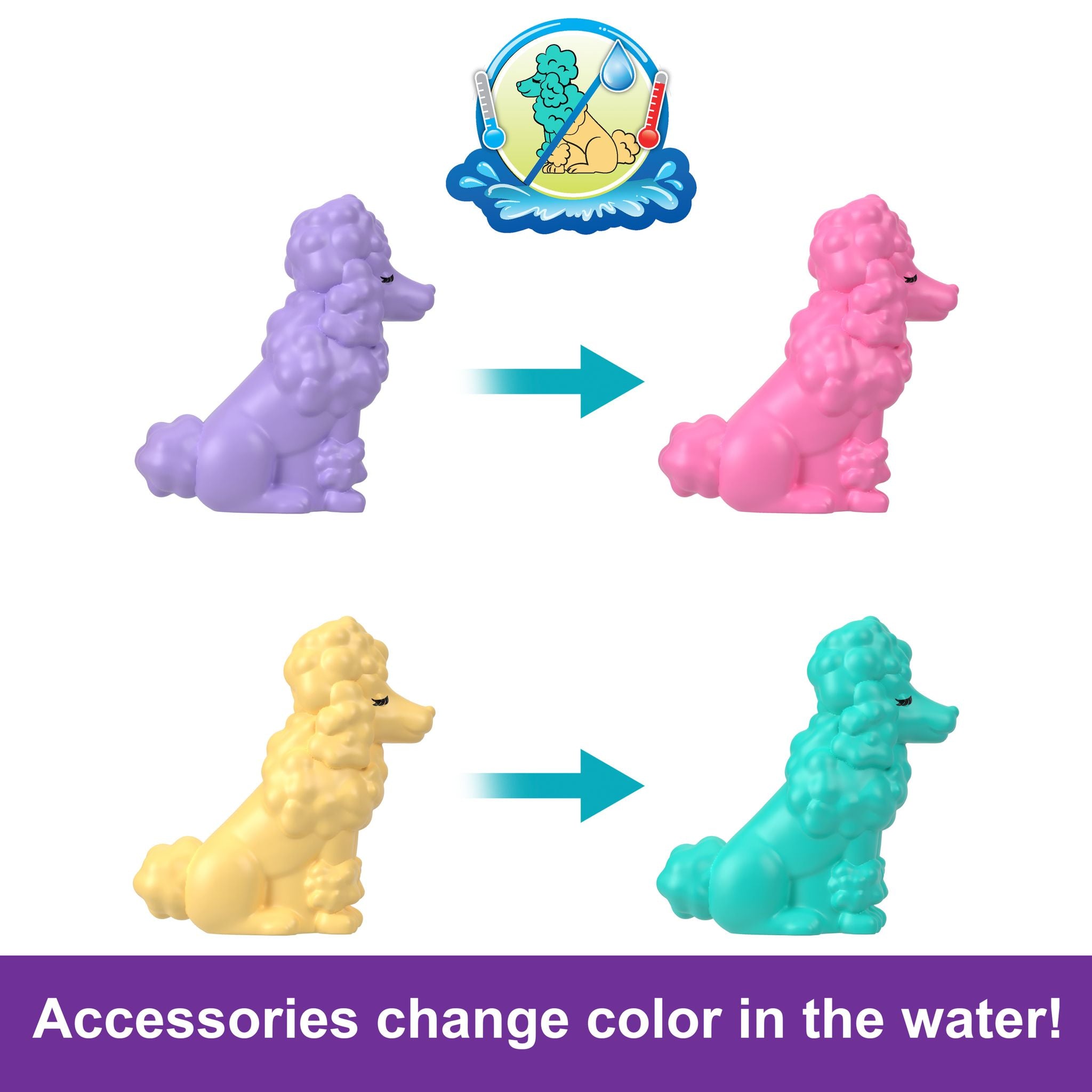 Hot Sale! Polly Pocket Compact Toy - Big Pocket World Groom & Glam Poodle for Kids