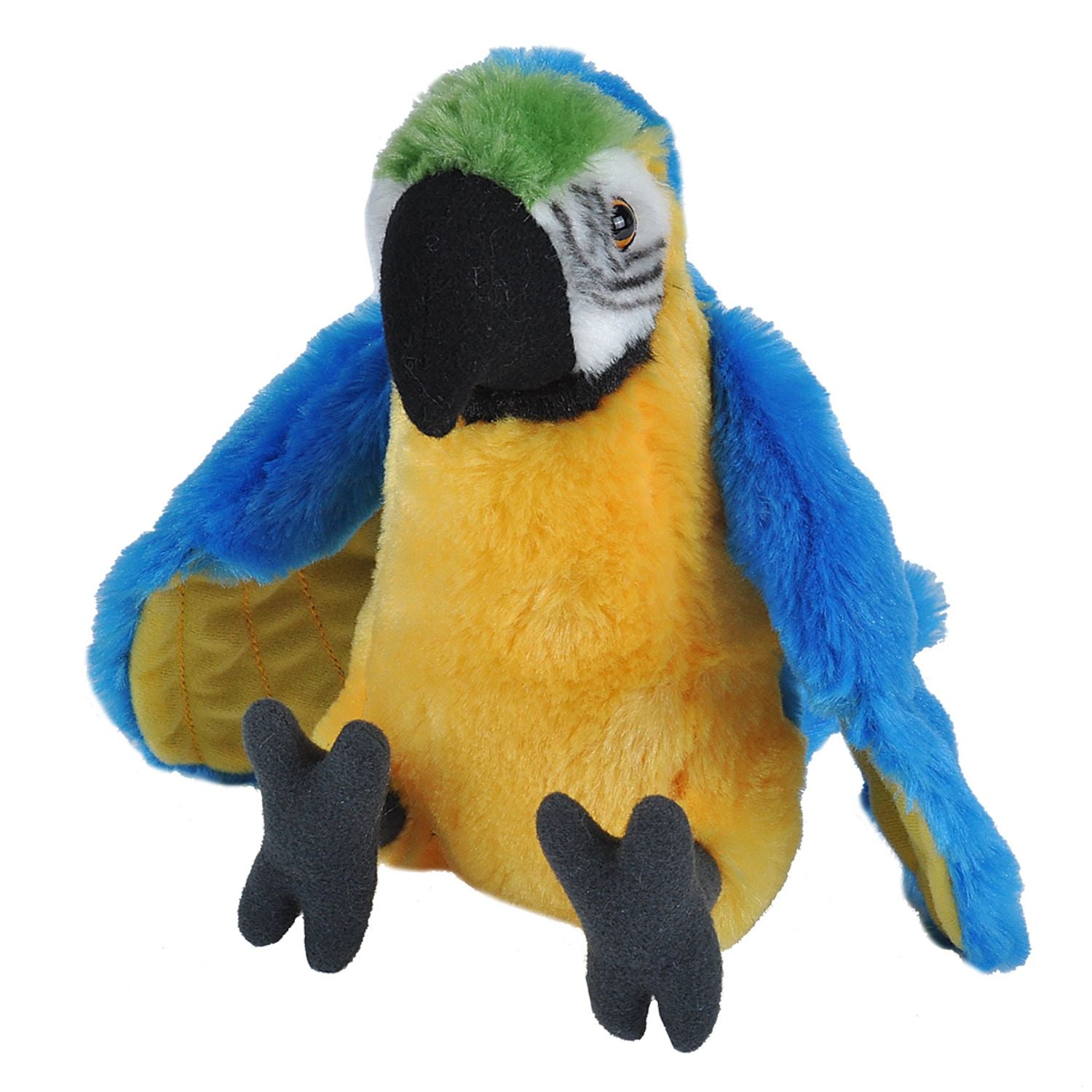 Wild Republic Cuddlekins 12-Inch Blue & Yellow Macaw - Huggable Delight