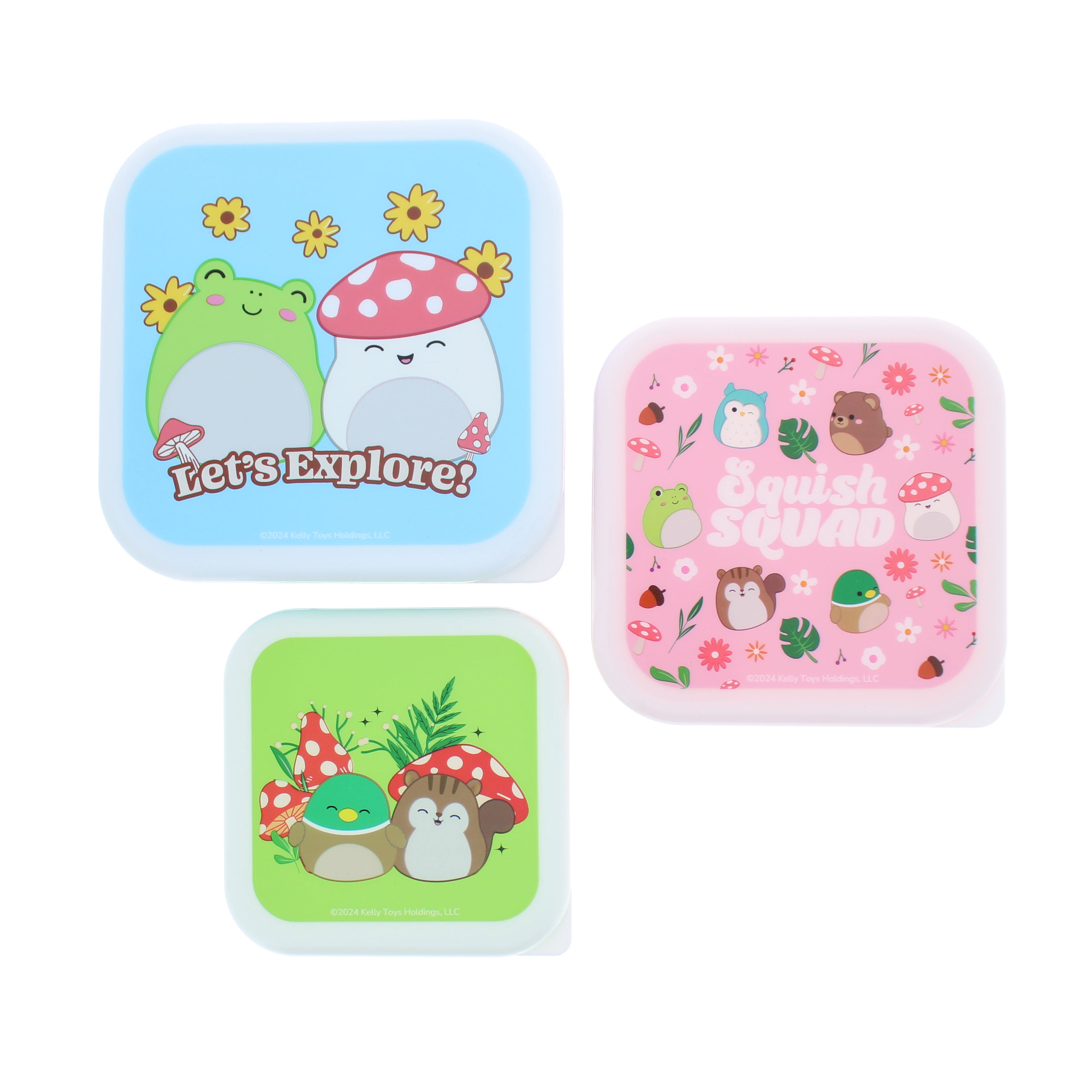 Hot! Squishmallows Cottage Collection Nested Snack Containers